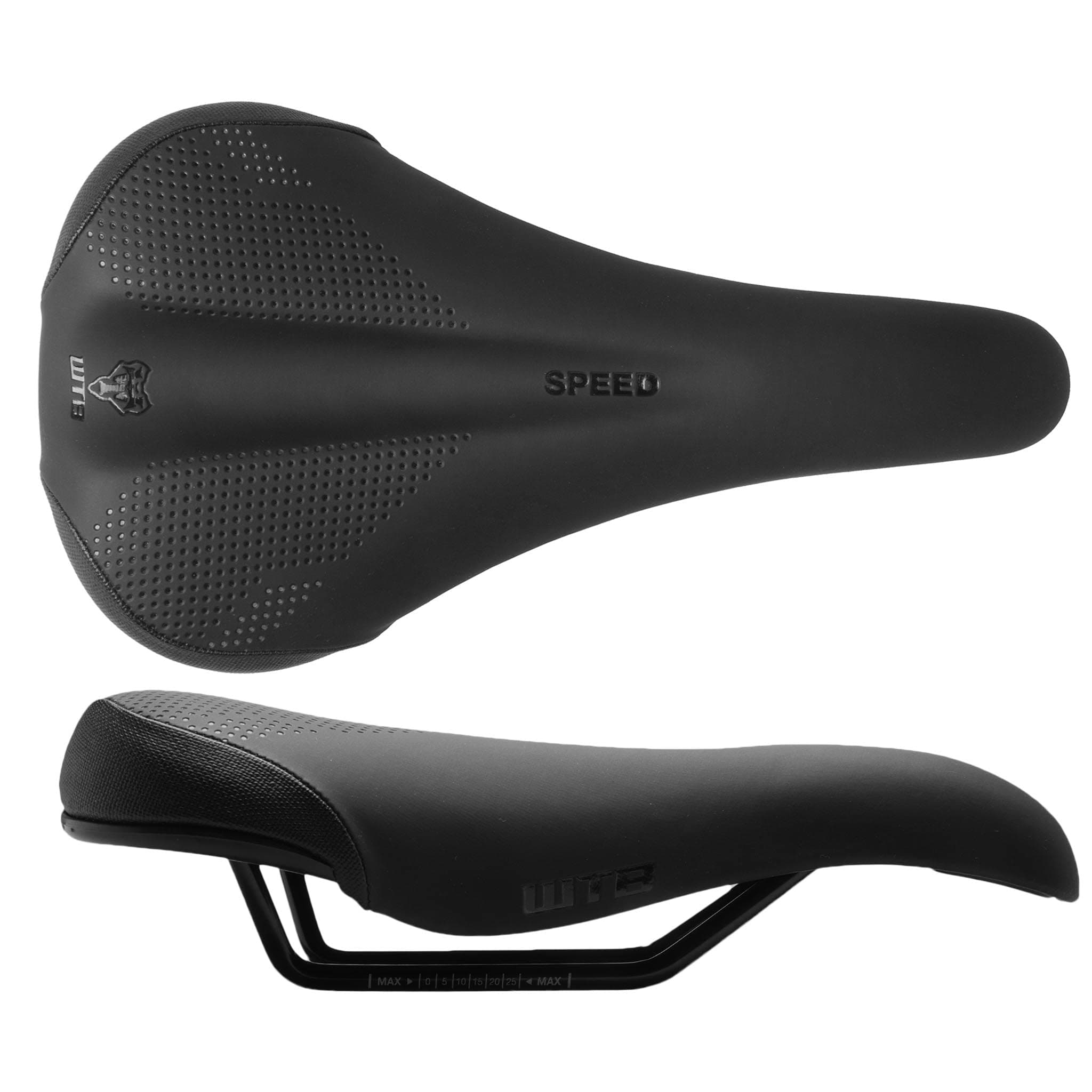 WTB Speed Medium Bicycle Saddle, Black, Steel Rails, Microfiber Cover