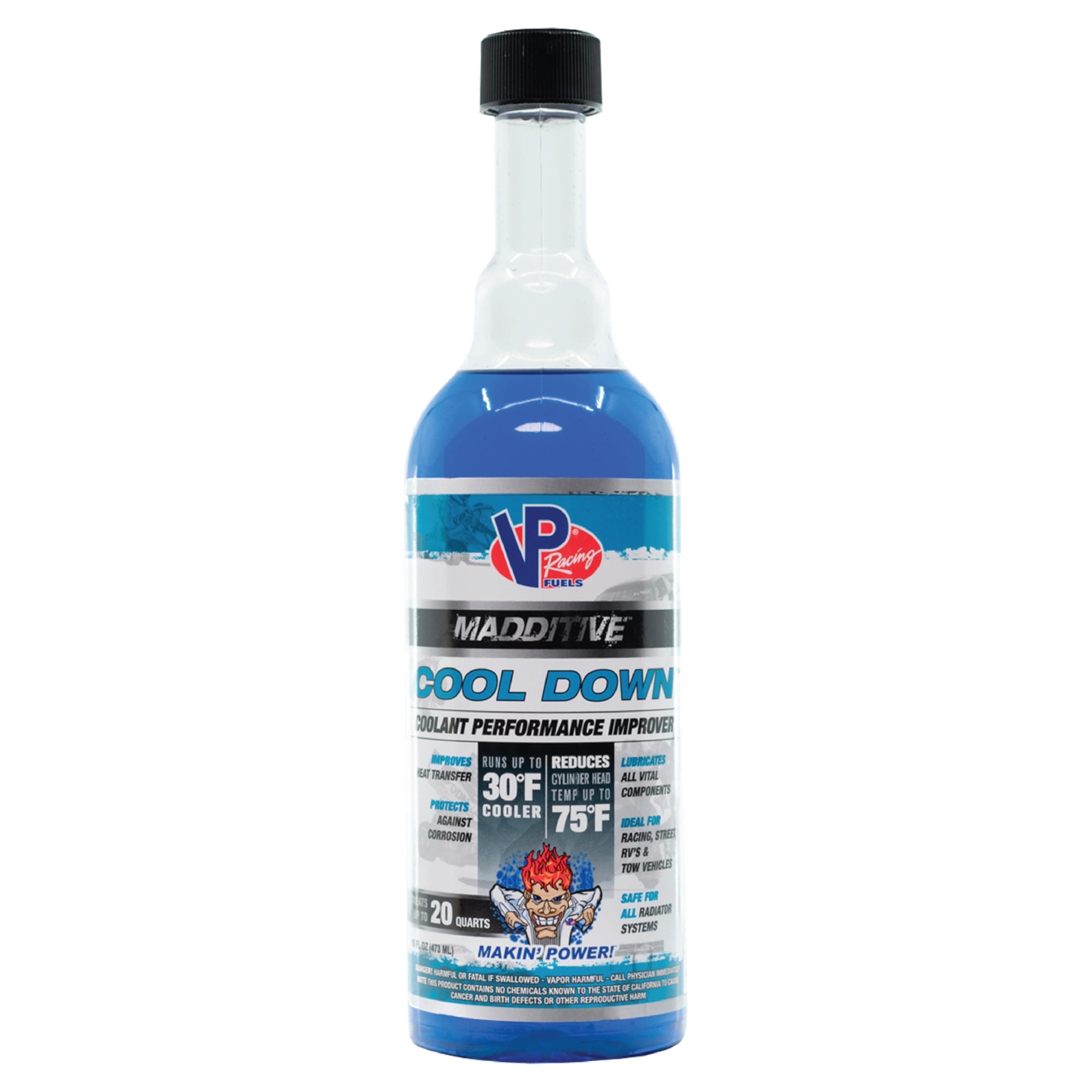 VP Racing Fuels Madditive Cool Down - Radiator Systems Temperature Decrease 16 Ounces for All Radiators. Decreases Engine Temps up to 30 Degrees
