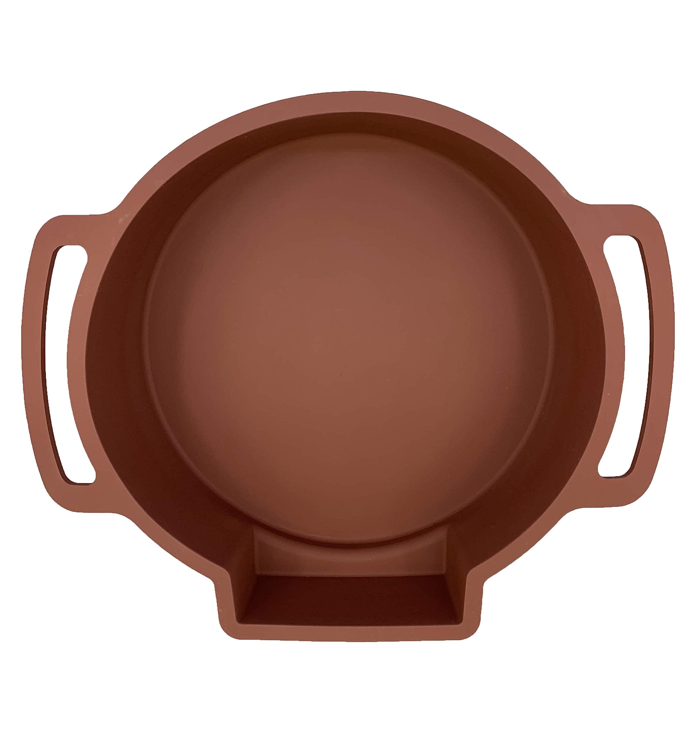 Perfect Cheesecake Water Bath Pan/ Silicone/ For 9" Springform Pan/ Leakproof Cake Pan Bakeware (Chocolate)