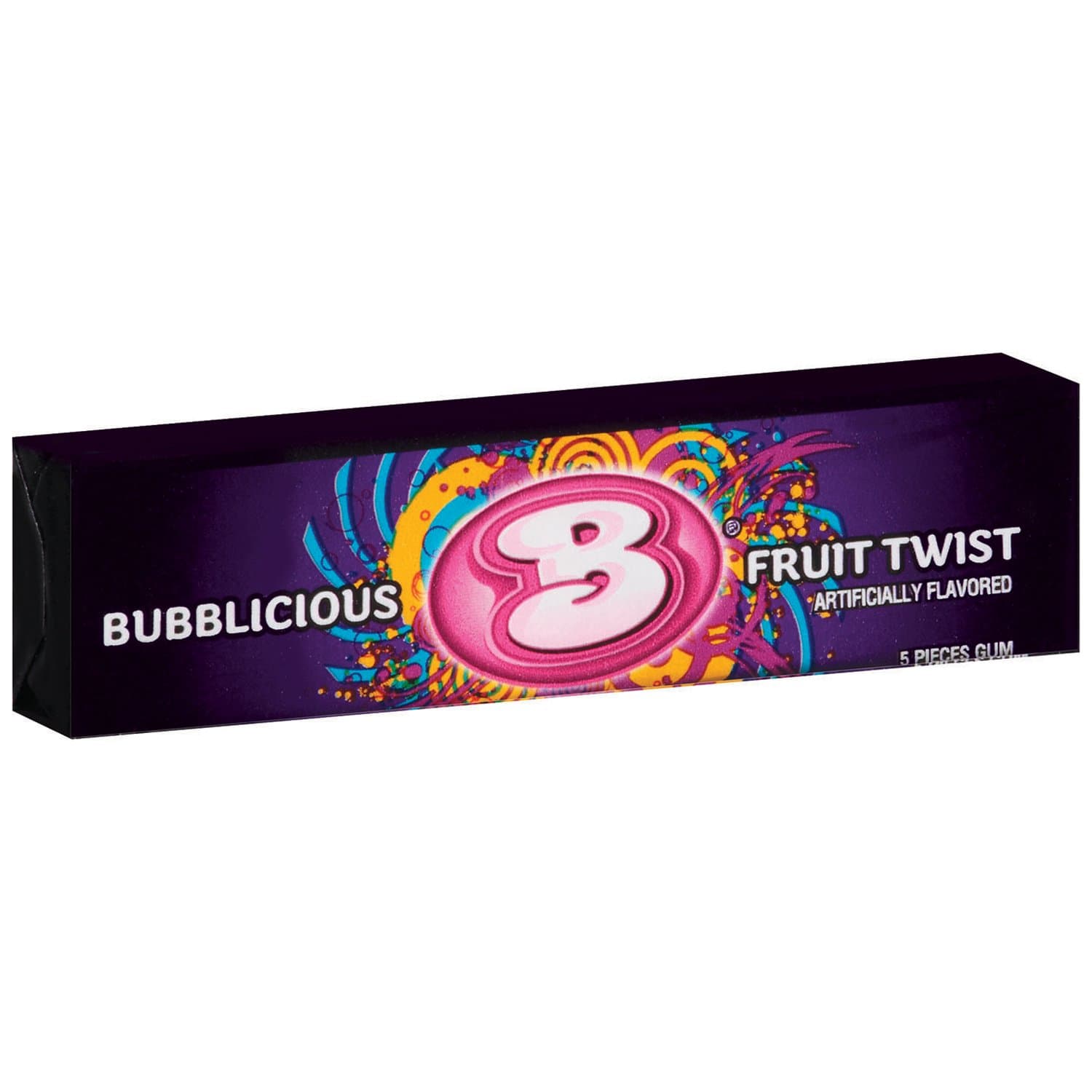 Bubblicious Fruit Twist, 5-Count (Pack of 18)