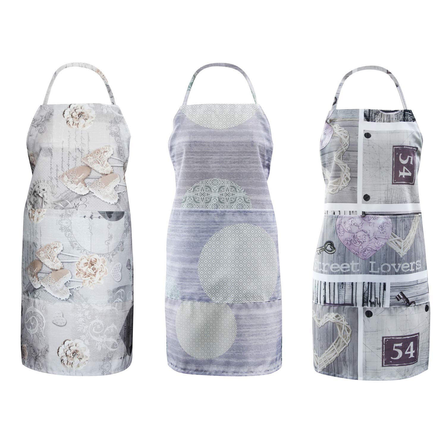 FBTS Prime Adjustable Apron with Two Big Front Pockets (Set of 3) Water Resistant Apron For Women And Men