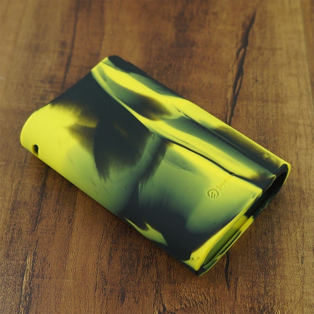 ModShield for Joyetech Cuboid 200W TC Silicone Case ByJojo Sleeve Cover Wrap Skin Shield (Yellow/Black)