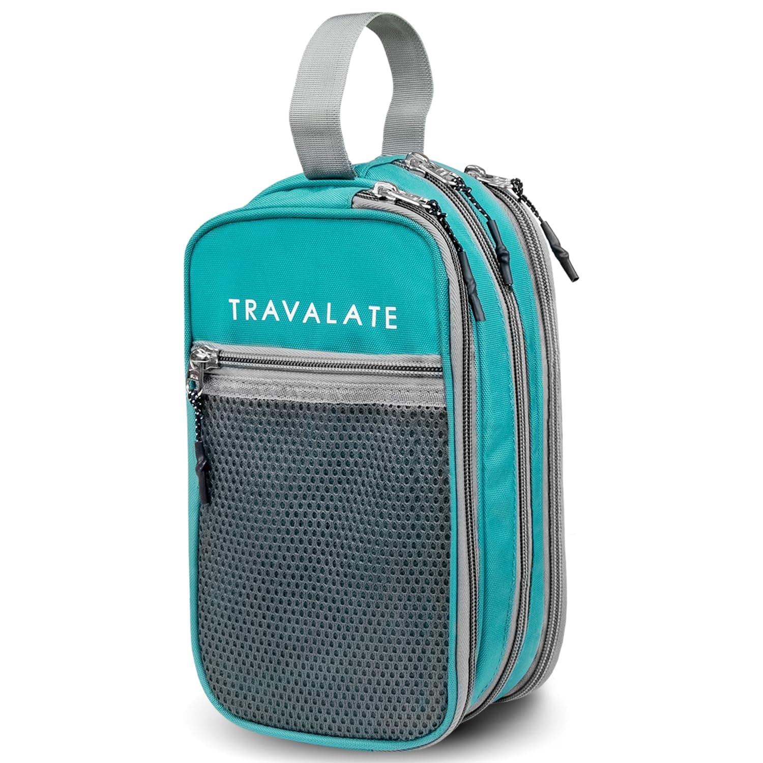 TRAVALATE Polyester Travel Solid 11 Cms Cosmetic Pouch (L_ABParent_Ocean Blue)