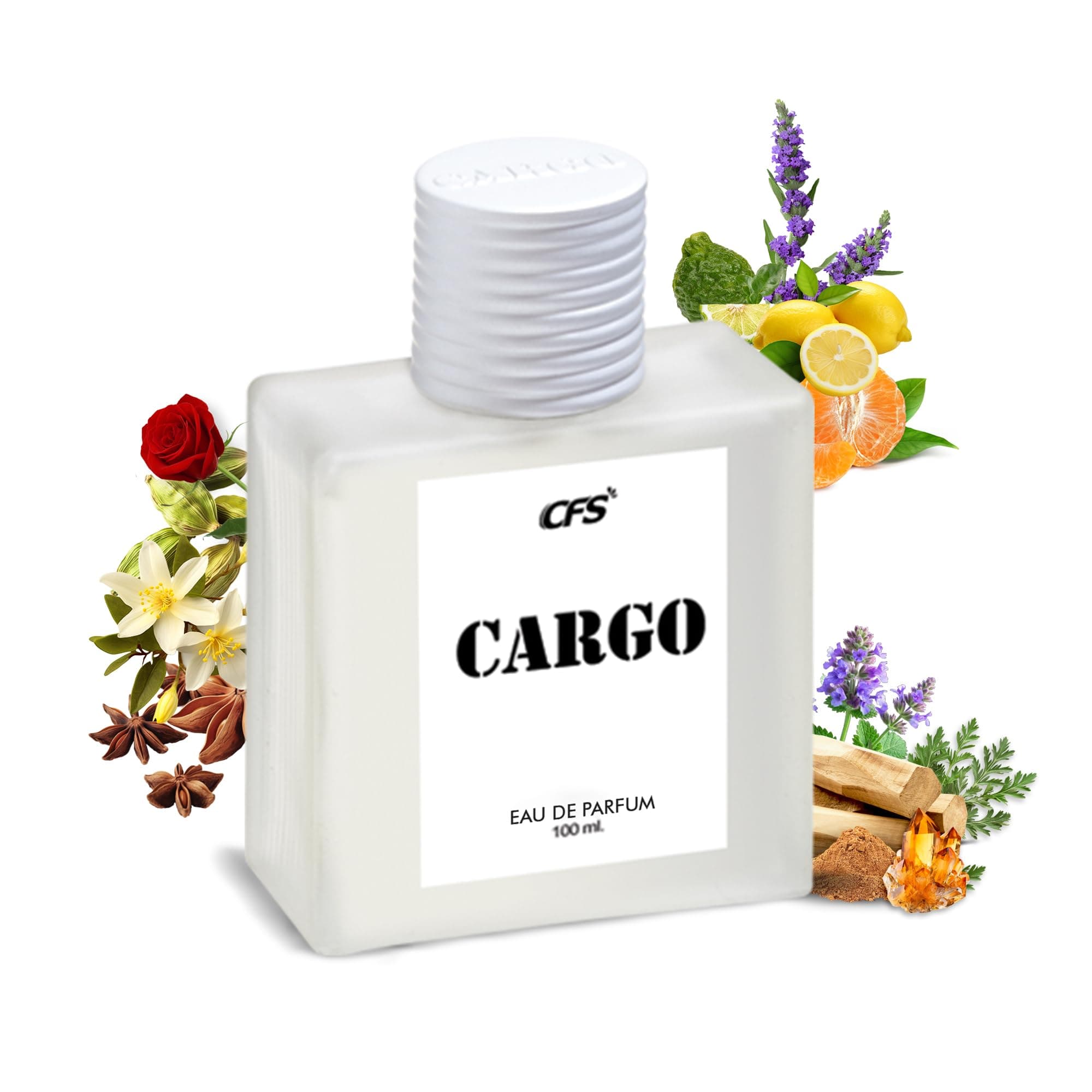 CFS Cargo White Eau De Parfum Long Lasting EDP for Men and Women 100ml | A Citurs Fresh Floral Elegance