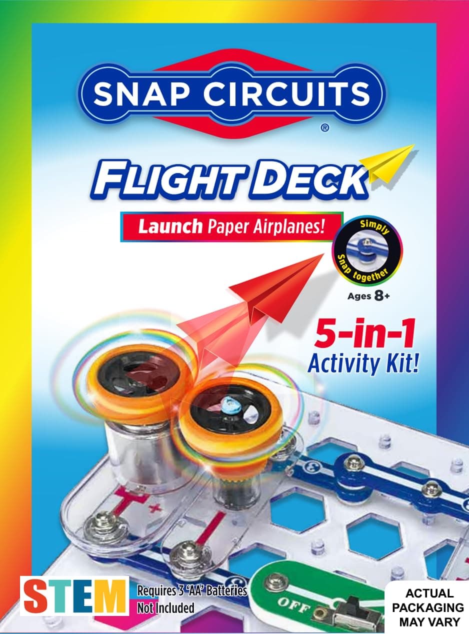– Flight Deck Science/STEM Toy kit | Ages 8+ | Construction Gift for Boys and Girls | Science Kit for kids 8-12 | Stem Toys | Electric Circuit Kit for Kid | Snap Circuits for Kids