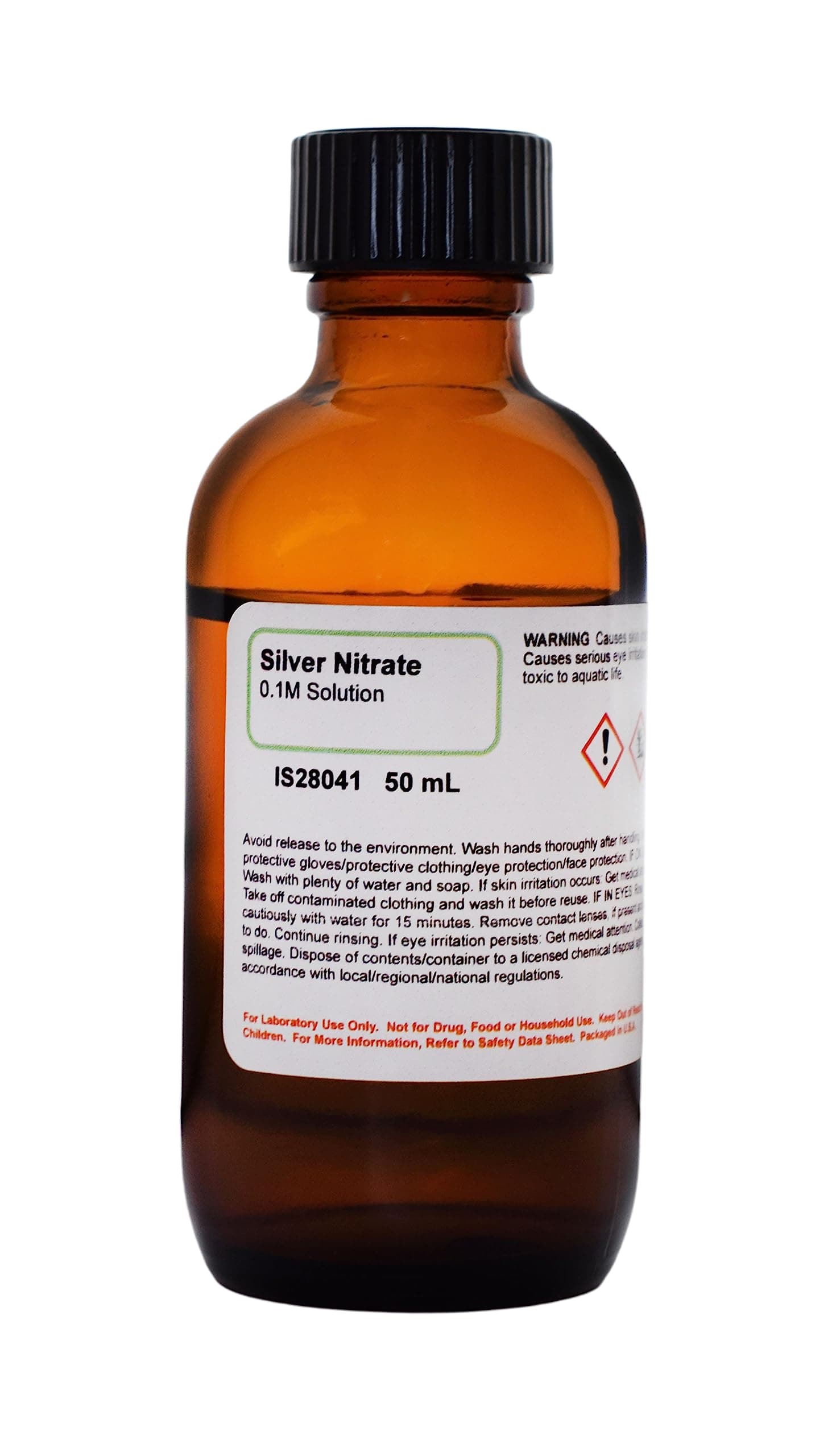 Silver Nitrate Solution, 0.1M, 50mL - The Curated Chemical Collection