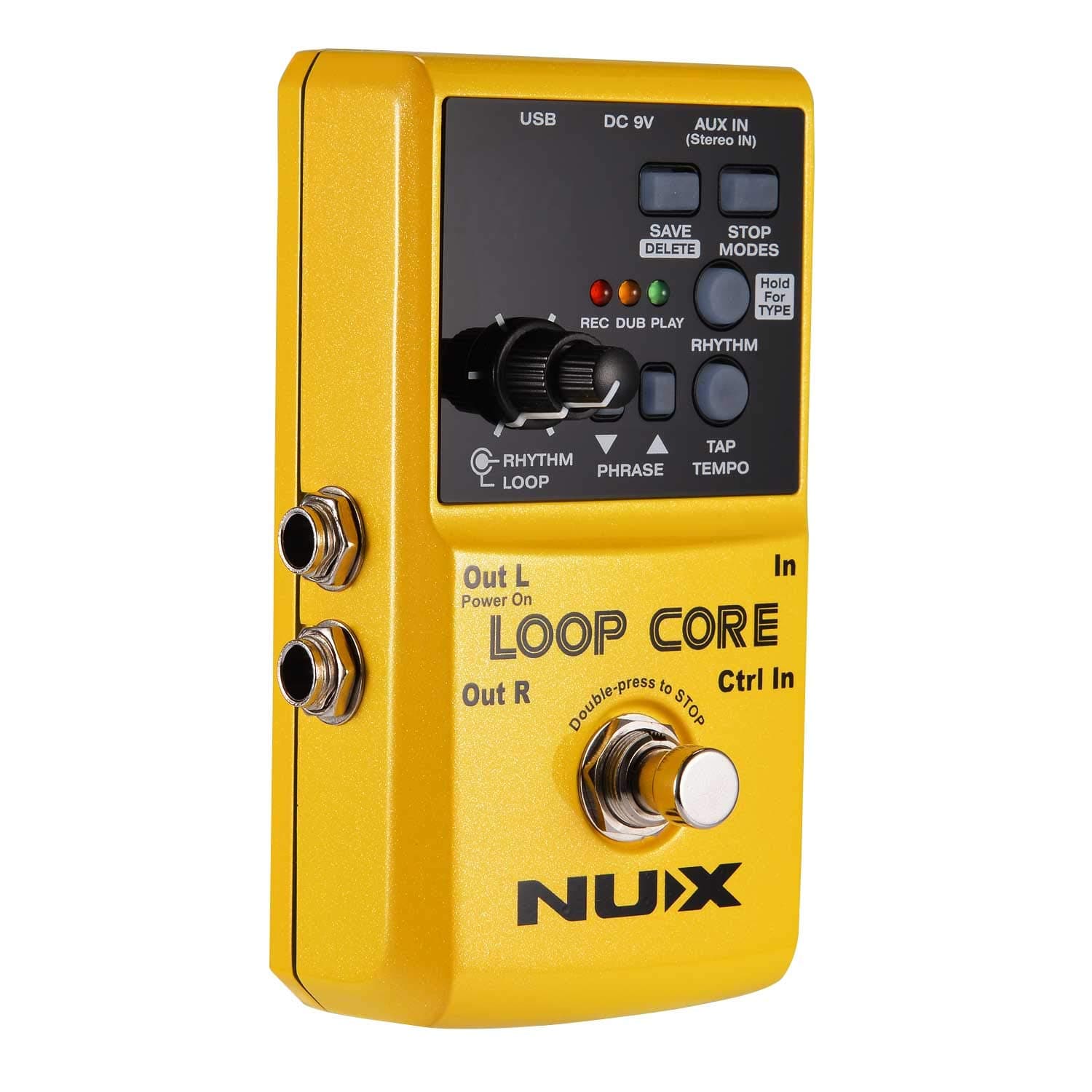 Asmuse Nux Loop Core Guitar Looper Effect Pedal Recording 6 Hours 99 User Memories Drum Patterns with Tap Tempo Unlimited Overdub