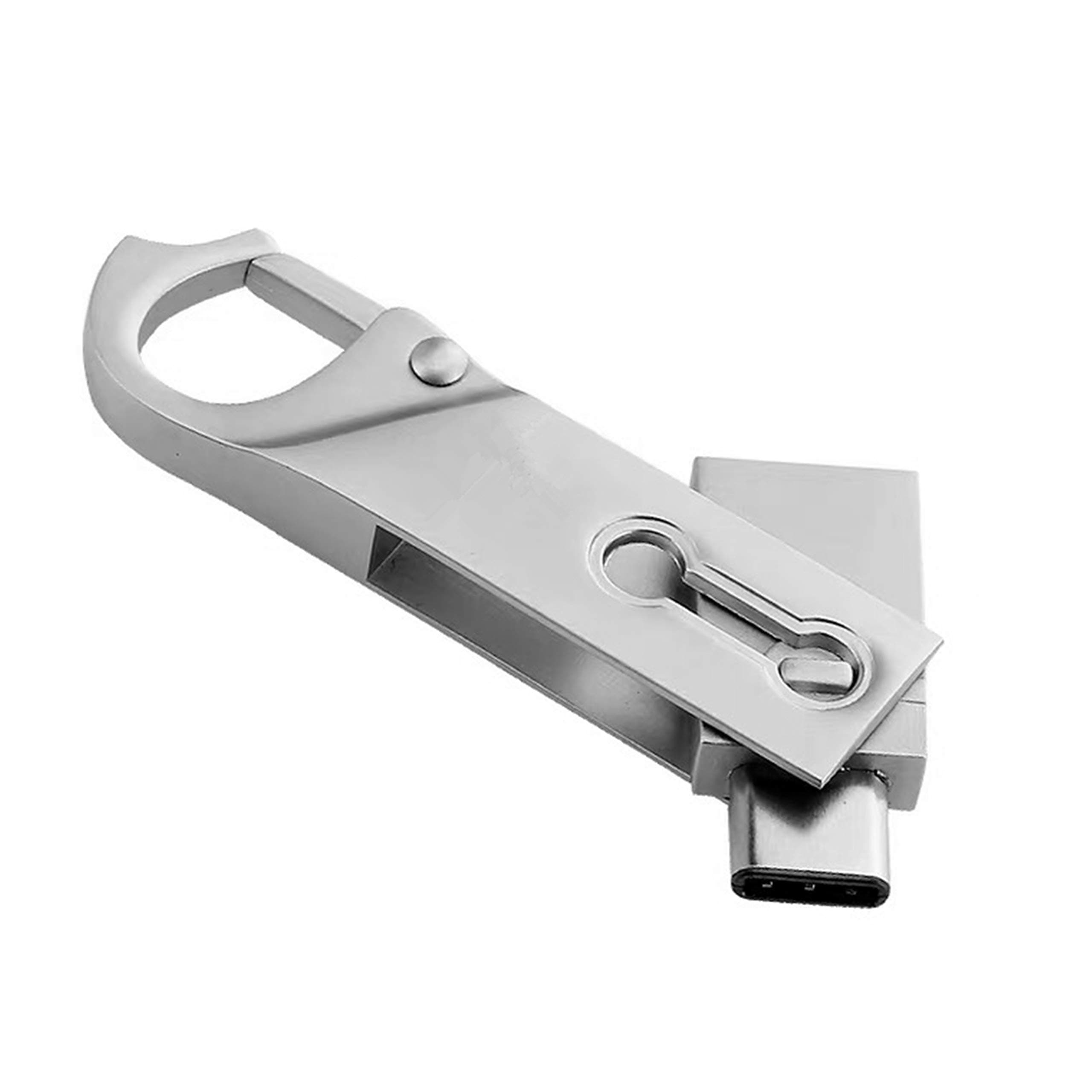 64GB USB-C to USB 3.0 Flash Drive Memory SticK with Keyring for MacBook Pro, Samsung Chromebook Plus, Nexus 6P 5X, Google Pixel, LG G5, HTC 10 and More -Style D