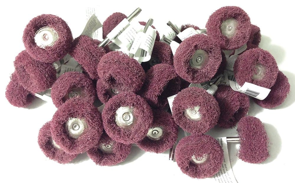 36pc POLISHING 1" Abrasive Wool Buffing Wheels Brushes Rotary Tools 240 GRIT