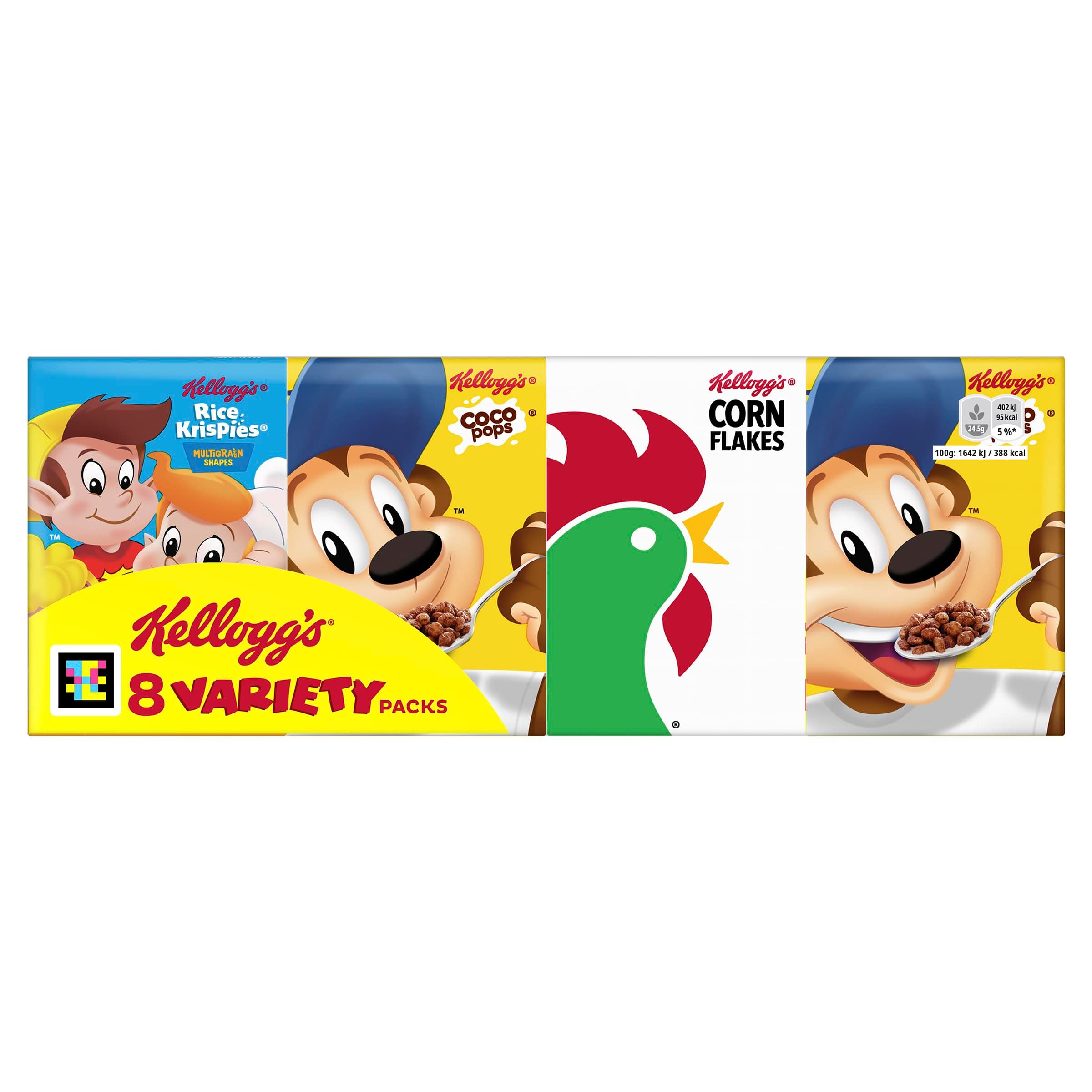 Breakfast Cereal Variety Pack Boxes, 196g