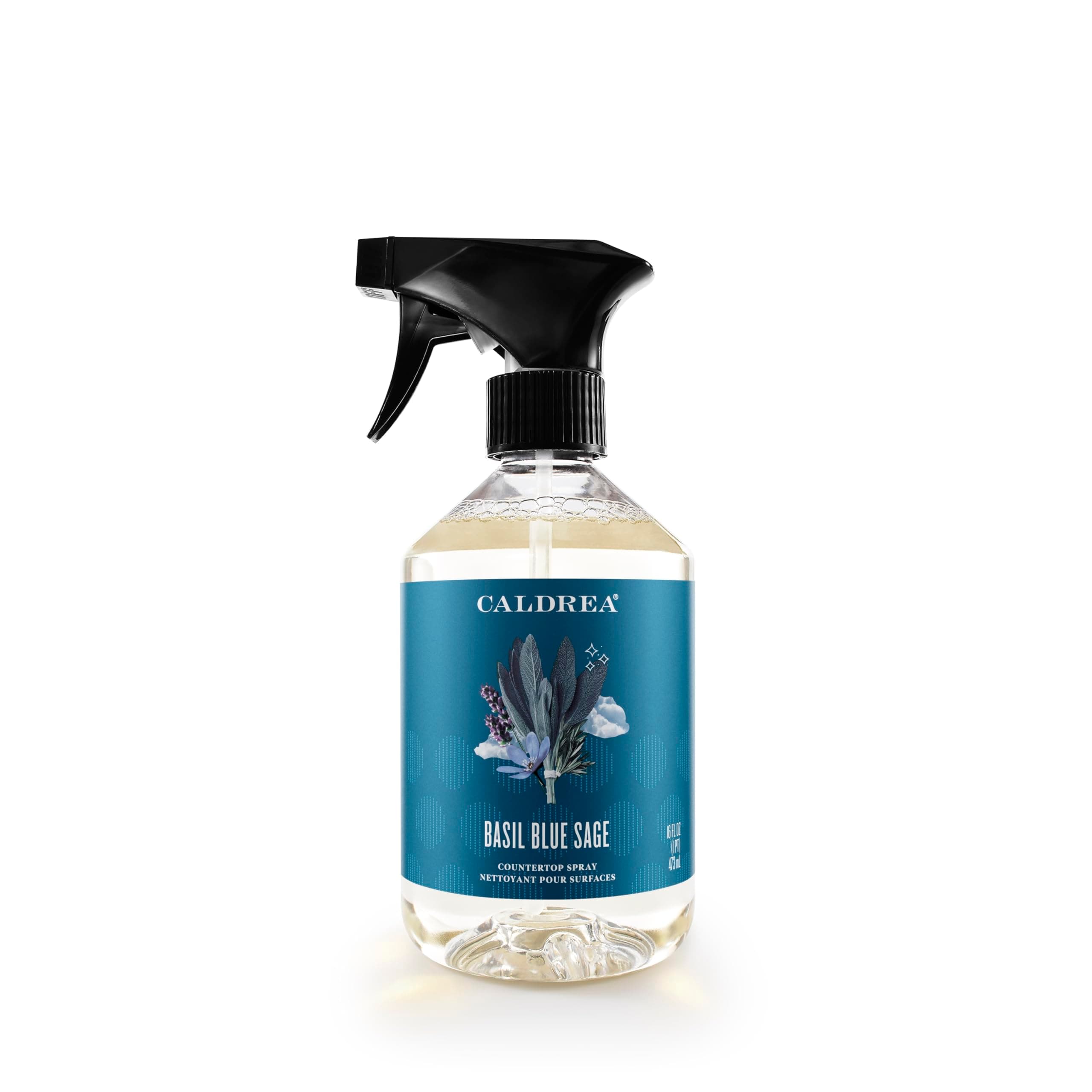 Multi-surface CounterTop Spray Cleaner, Made With Vegetable Protein Extract, Basil Blue Sage, 16 Fl Oz