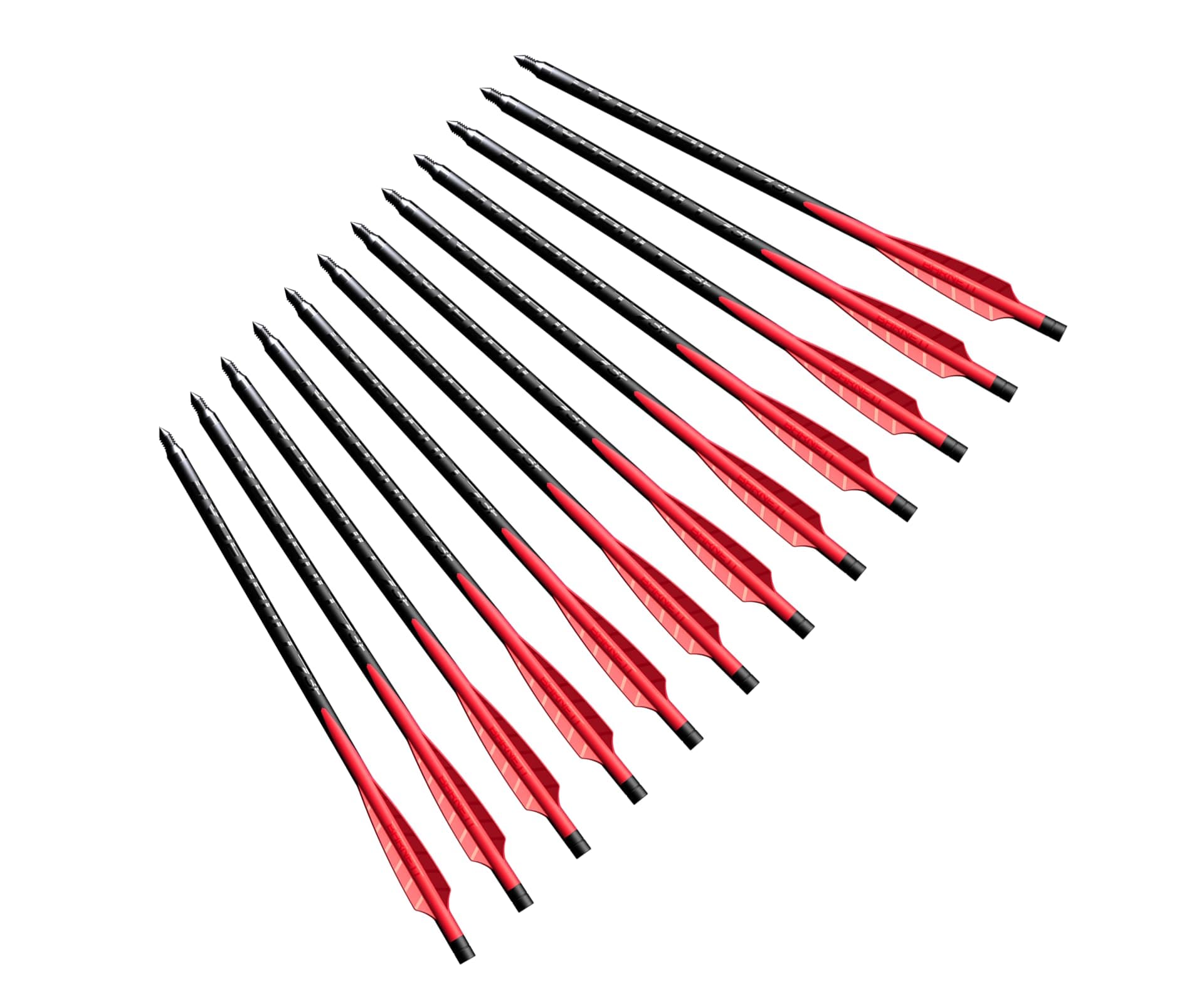 Barnett Demun Hyperbolt 3F - 12 Pack Mini Crossbow Bolts, 7 Inch with Threaded Target Points, 3 Fletched Bolts for Accu Strike and Accu Strike Pro - Precision and Performance in Every Shot