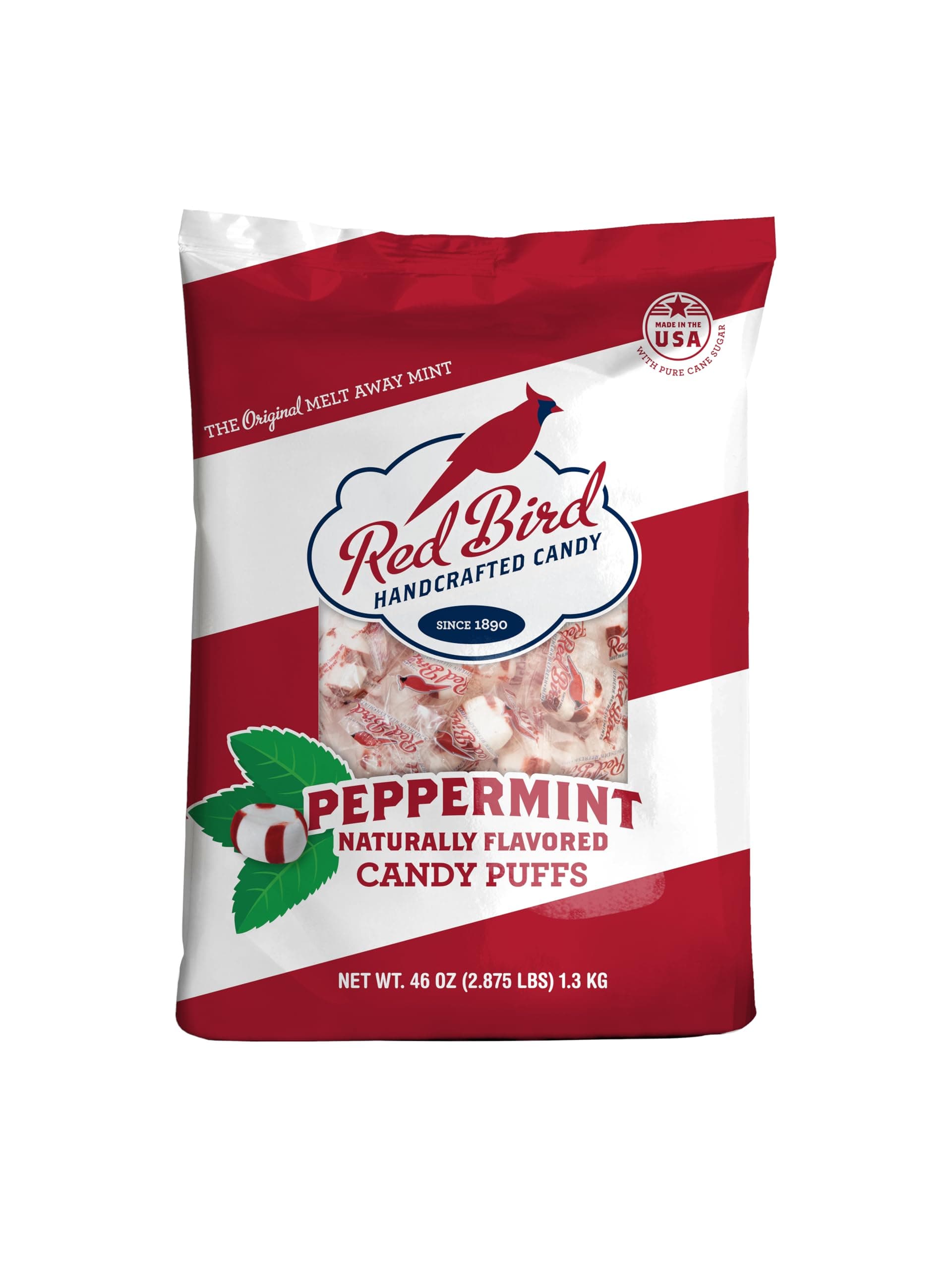 Soft Peppermint Candy, Soft Mints Individually Wrapped, 46 oz Bag