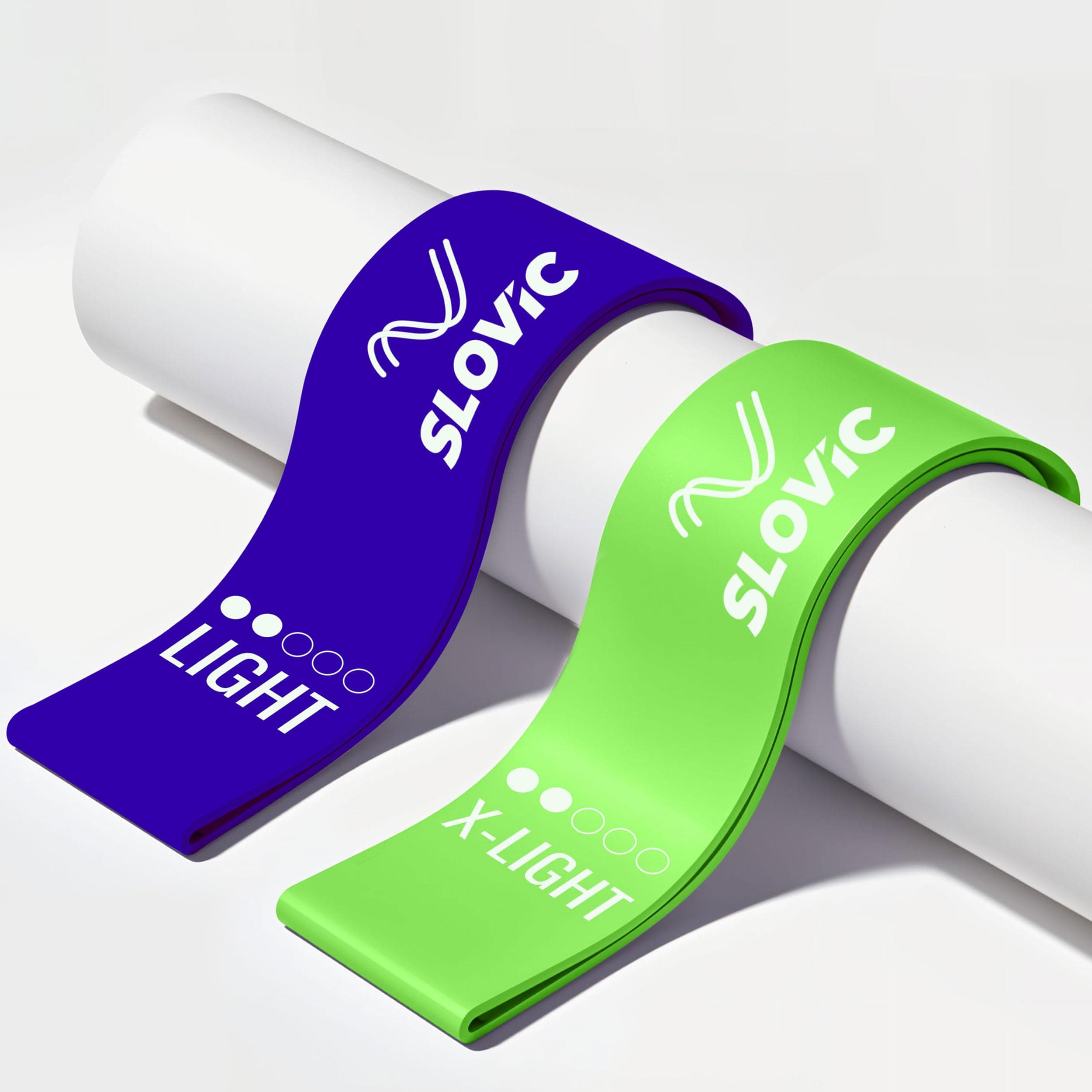 SLOVIC Resistance Bands Mini Loop | Loop Hip Band for Women & Men for Hip, Glutes, Legs and Squats Exercises | Thera Band for Fitness | Gym Equipment for Home Workout | Resistance Band Set of 2