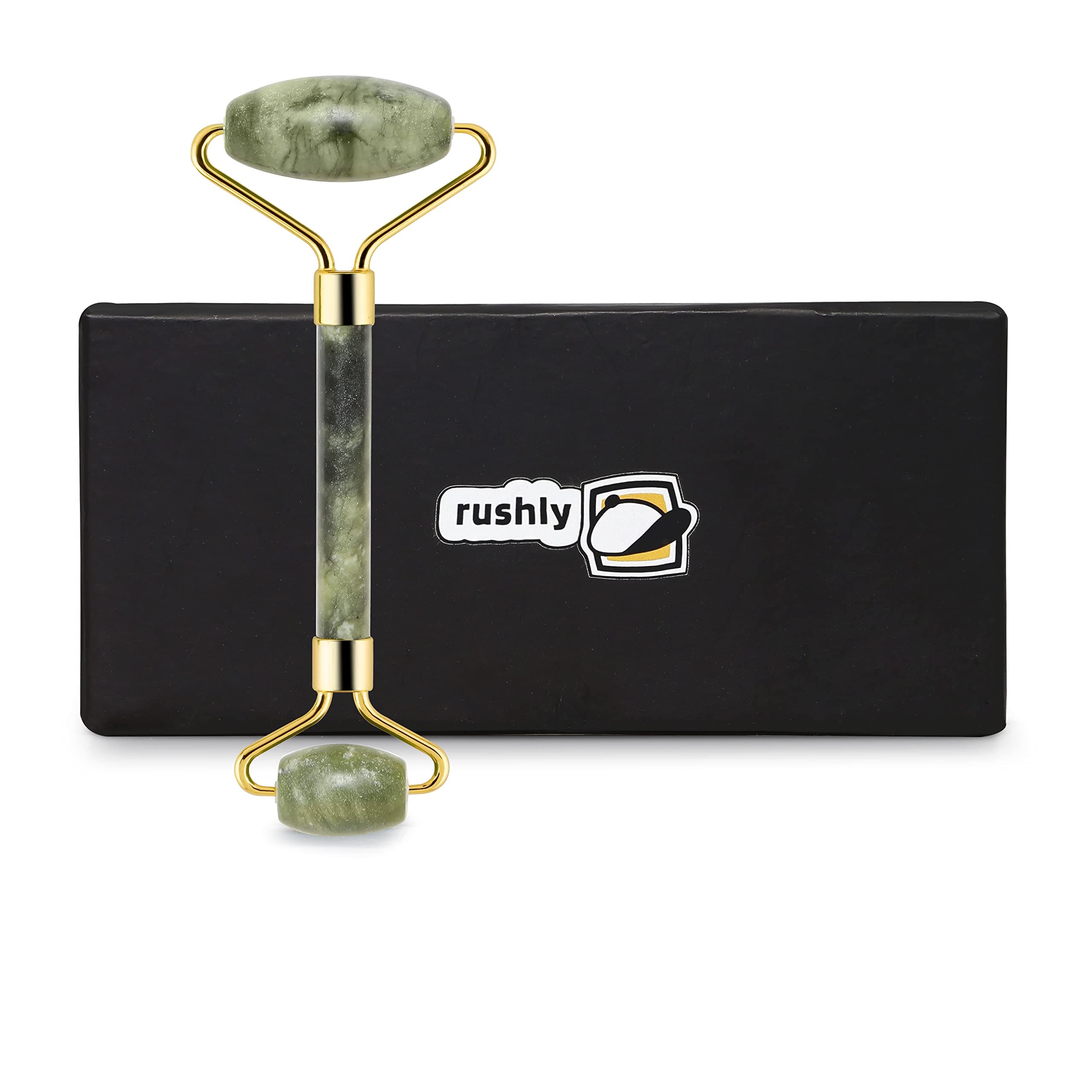 - Jade Roller - 100% Natural Jade Stone Face Roller for Smooth and Glowing Skin, Improved Blood Circulation, and Toned Muscles, Face Massager for Women and Men