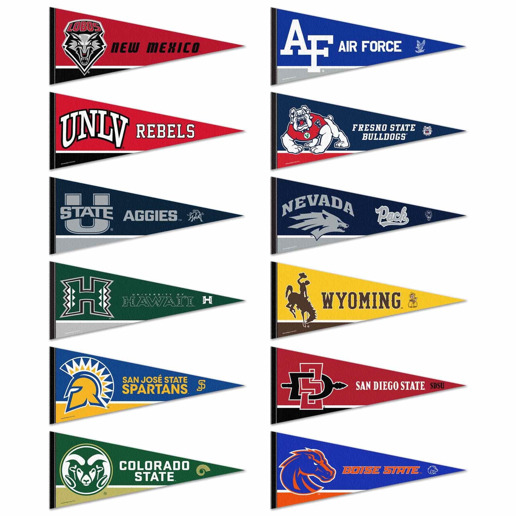 Mountain West Conference College Pennant Set