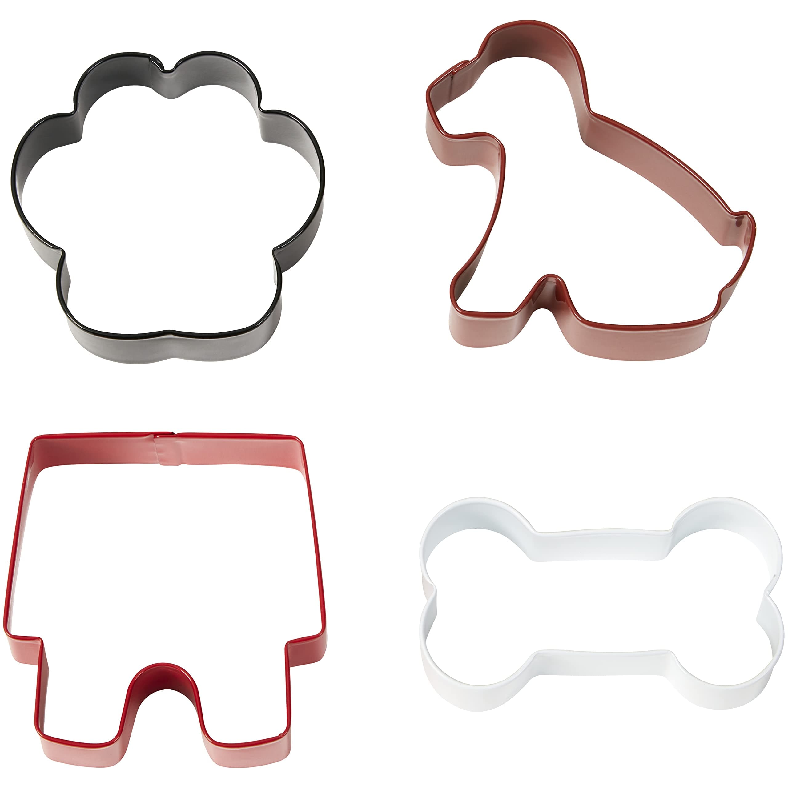 Metal Cookie Cutter Set, Pet Theme, 4-Pack