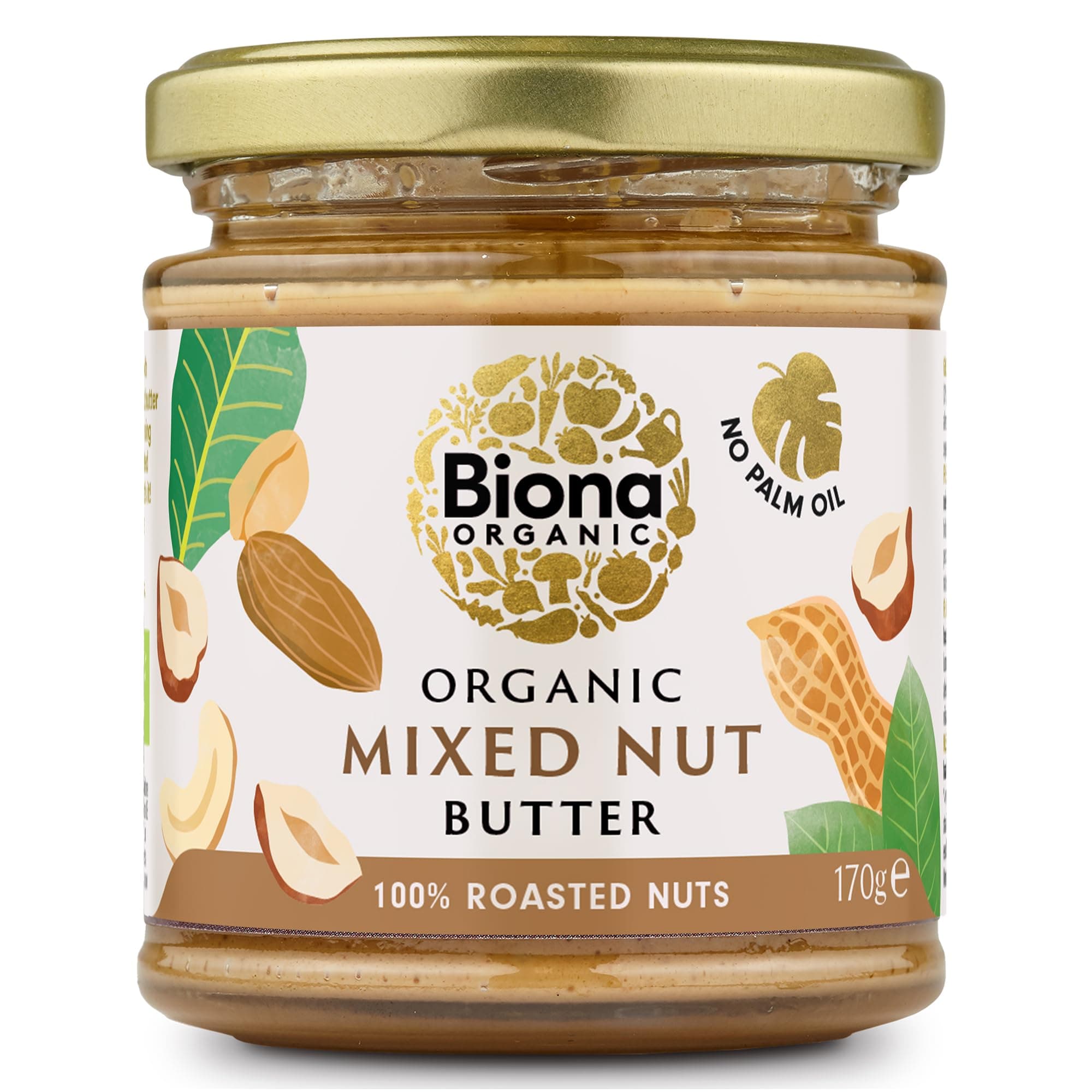 Biona Organic Mixed Nut Butter, 170g