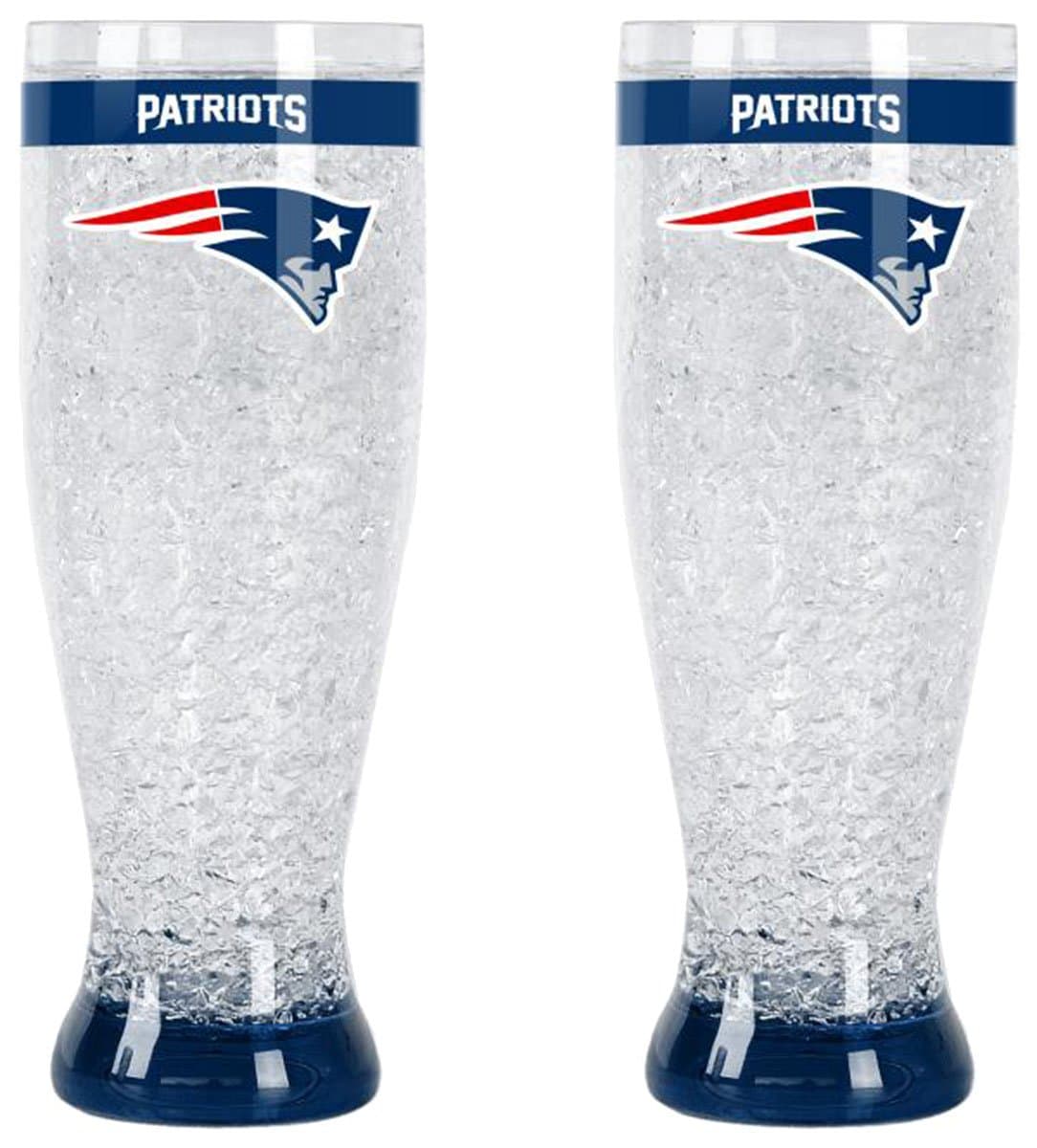 New England Patriots Crystal Pilsner Glass