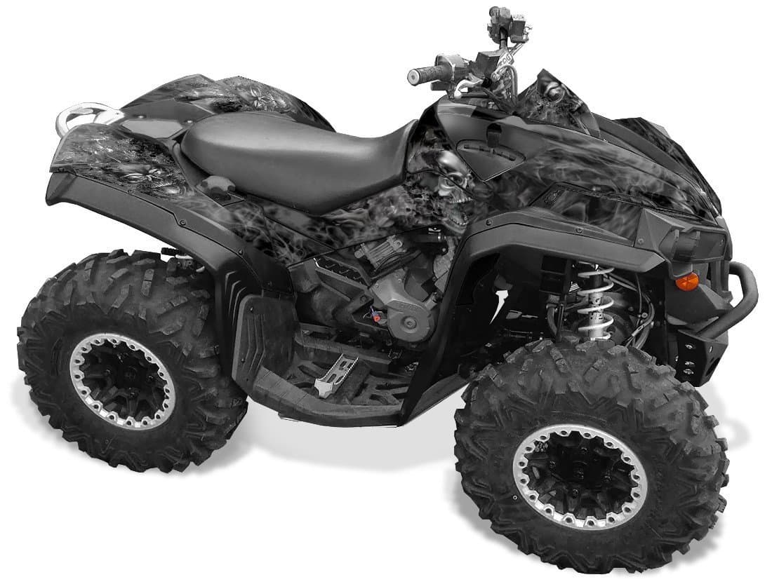 Can Am Renegade 800 Graphics - Black NITRO Design