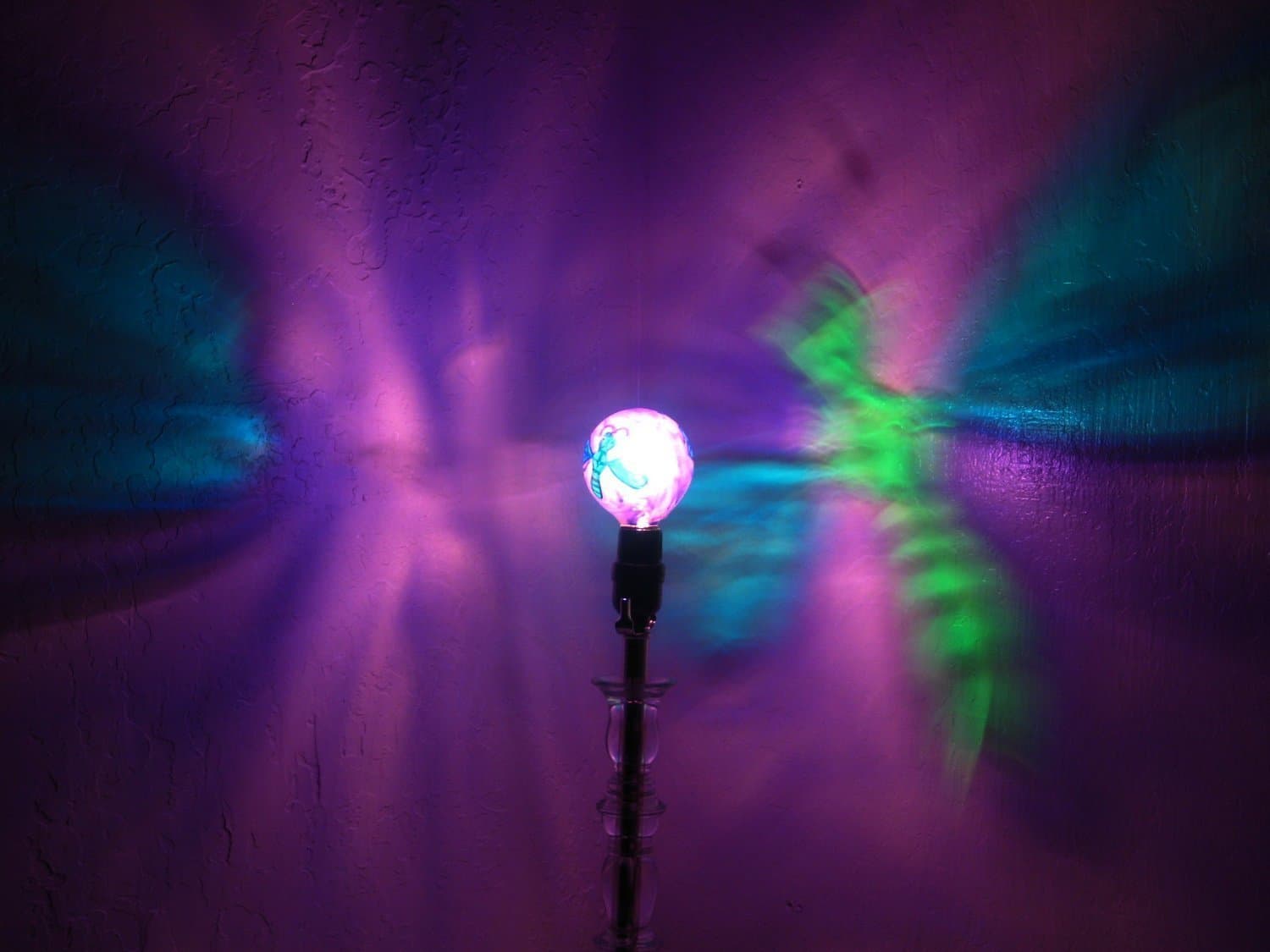 Hand-Painted Dragonfly Mood-Light Bulb