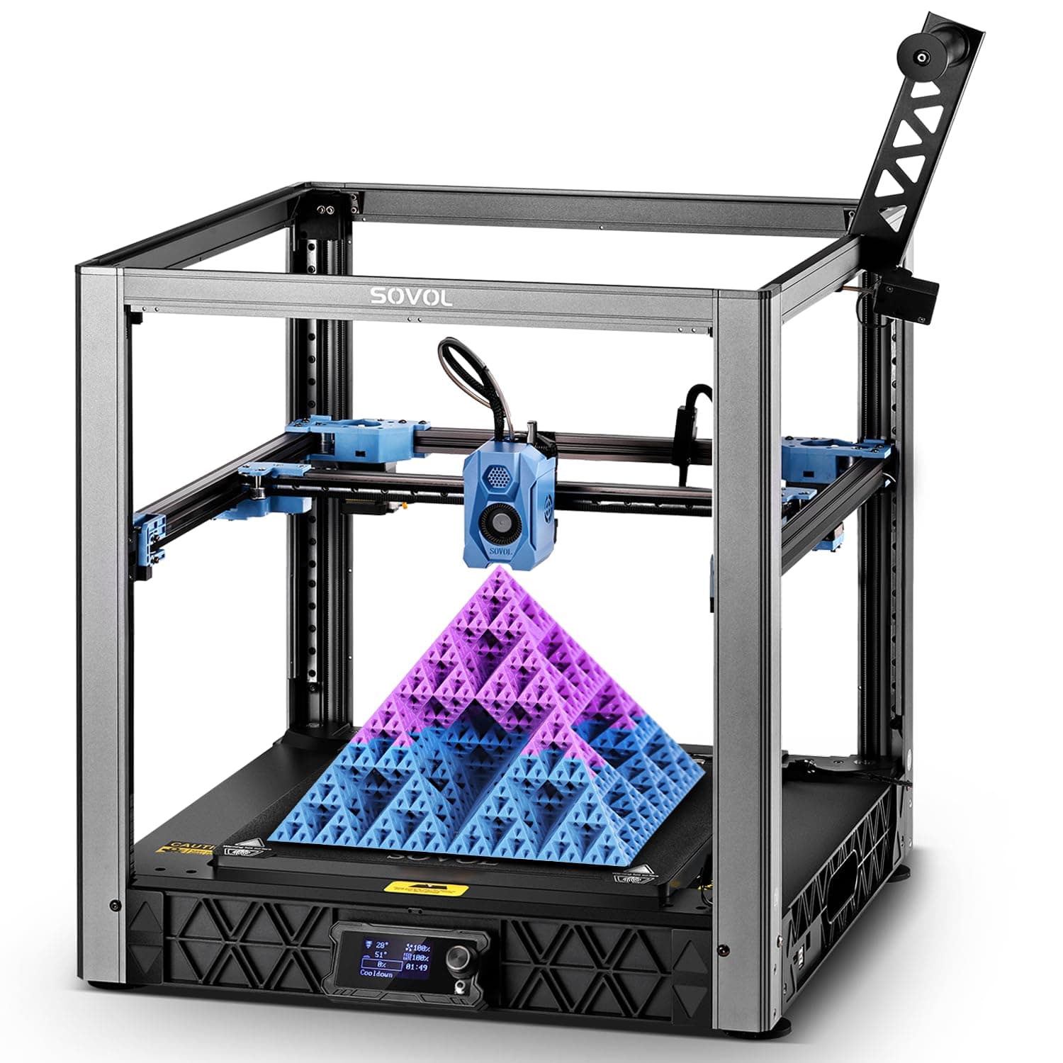 Sovol SV08 Core-XY 3D Printer Voron 2.4 Open Source, Max 700mm/s High Speed 3D Printers with 300℃ Clog-Free Hotend and Camera, Auto Leveling with 4 Independent Z Motors,Print Size 350x350x345 mm