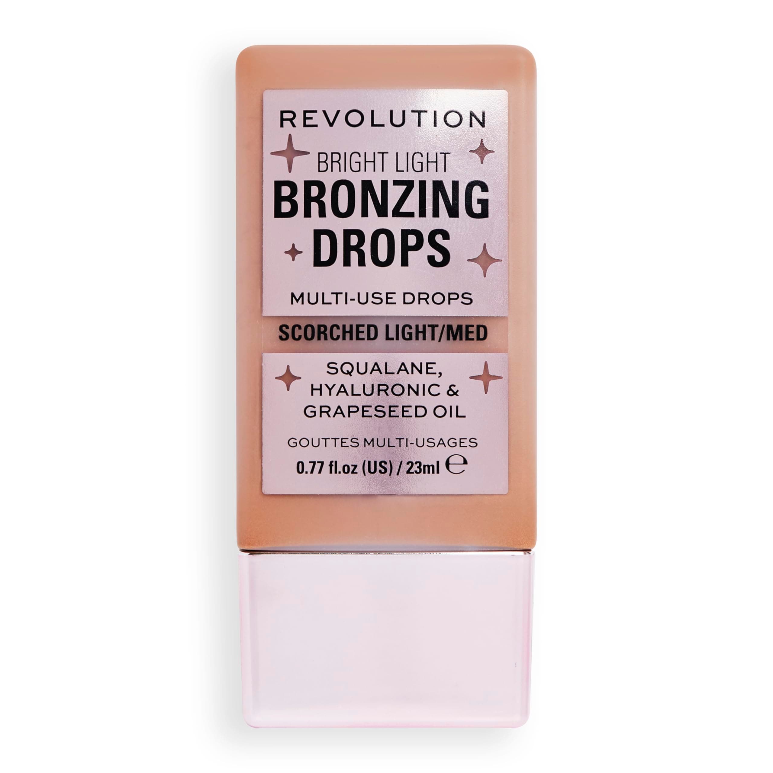 Makeup Revolution Bright Light Bronzing Drops Bronze Scorched Illuminating Formula, Customizable Shades,Softens & Sooths Skin, Vegan & Cruelty-Free, 23ml