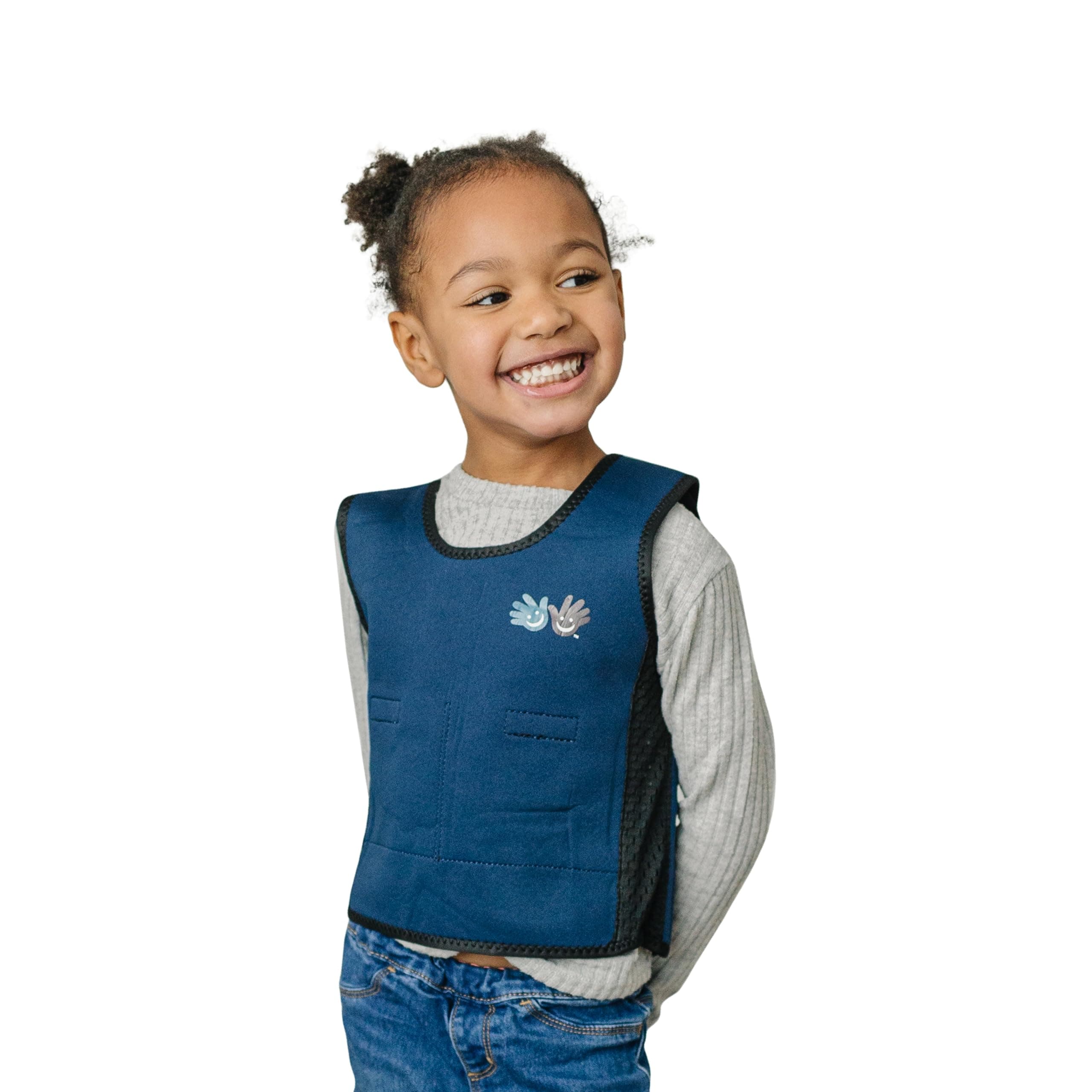Fun and Function - Blue Weighted Compression Vest for Kids & Adults - Calming Sensory Compression Vest for Kids - Weighted Vest for Sensory Needs - Toddlers, Kids, Teens & Adults Sizing