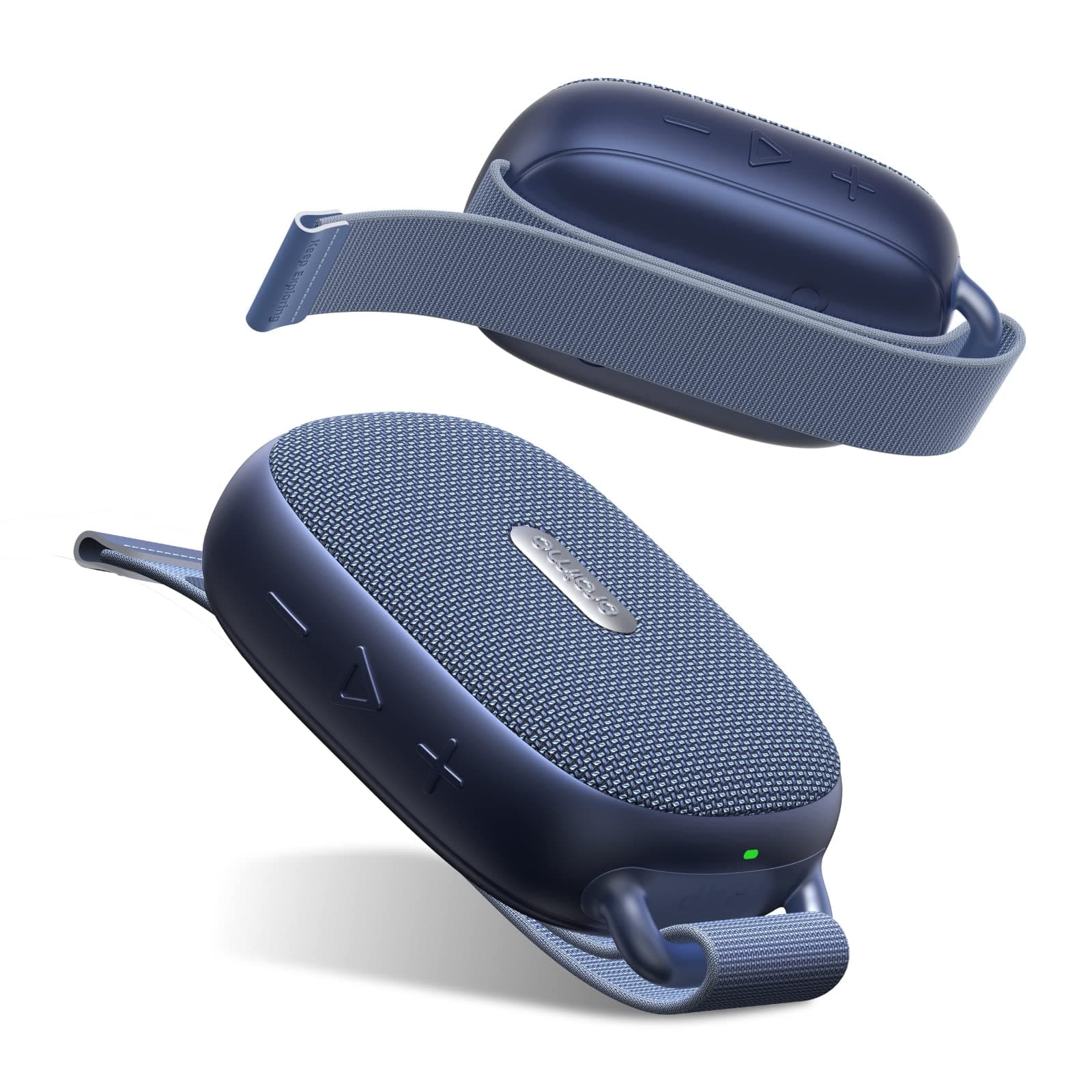 Wrap Outdoor Bluetooth Speaker 5W Wireless Portable Speaker with Innovative Strap,Powerful Bass with 40mm Dynamic Driver,10 Hours Playtime,IP67 Waterproof,for Outdoor Camping Biking