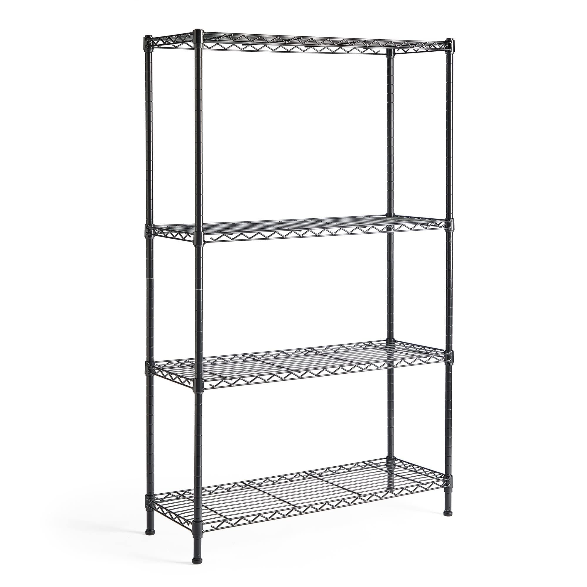 VonHaus Garage Shelving Units - Adjustable 4-Tier Wire Racking for Storage - Powder Coated Garage Shelves, Suitable as Pantry Shelves or as Greenhouse Shelving - Metal Wire Storage for Home