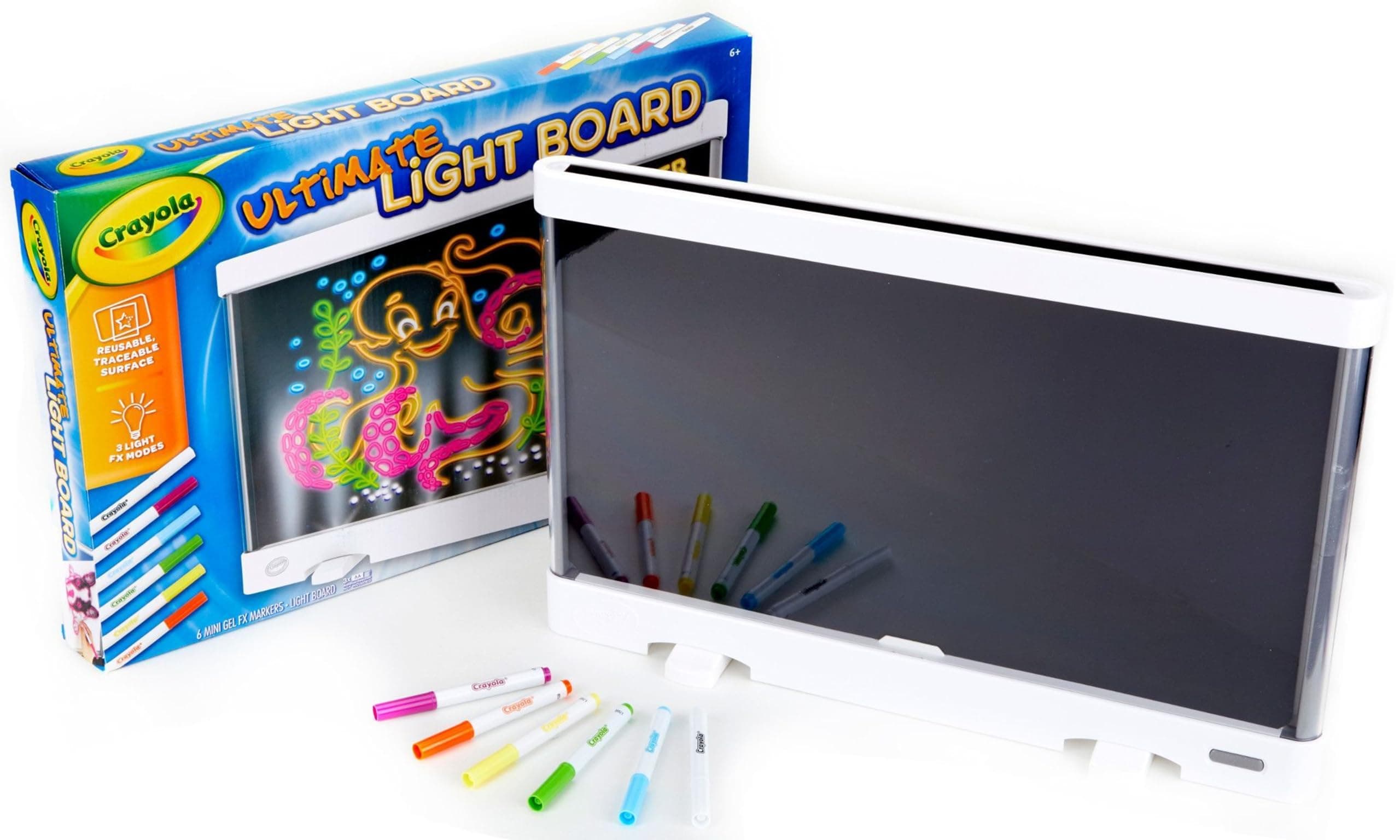 Ultimate Light Board - White, Kids Drawing Tablet, Gifts for Kids, LED Drawing Board, Sketching Art Projector, Toys for Boys & Girls, 6+