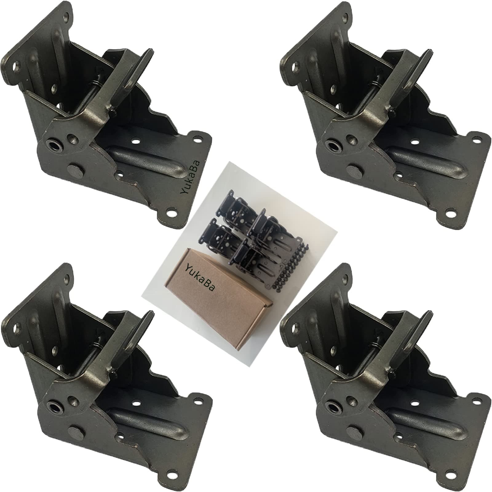 MechWares - Foldable Support Bracket-Self-Locking Hinges- Leg Fittings and Corner Brace- for Folding Legs |Folding Workbench| Fold Down Desk Extension in Kitchen| RV- (4)