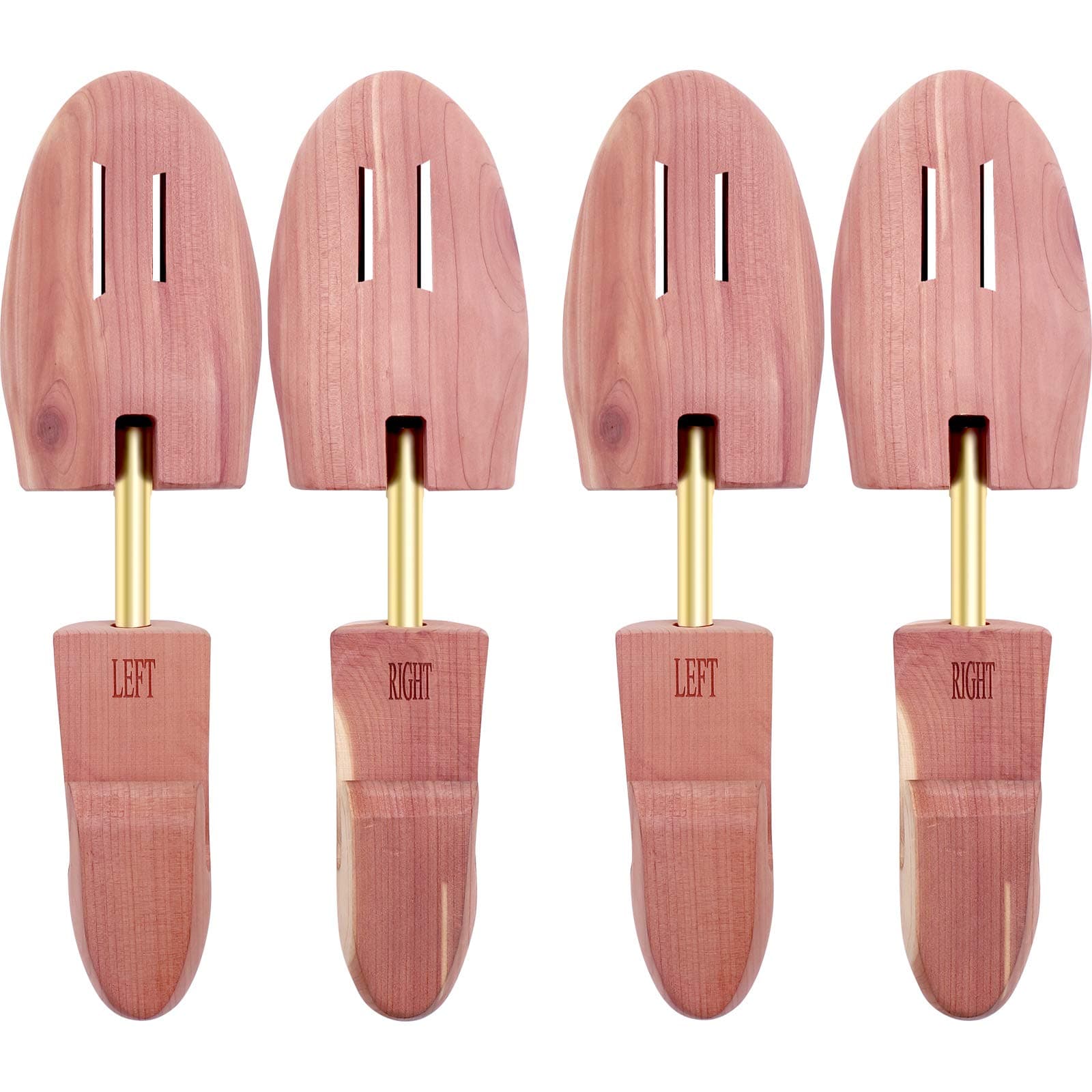 YEEGOR Cedar Shoe Trees for Men VALUE PACK, Men's Shoe Trees with Cedar Fragrance, Wooden Shoe Trees for Men