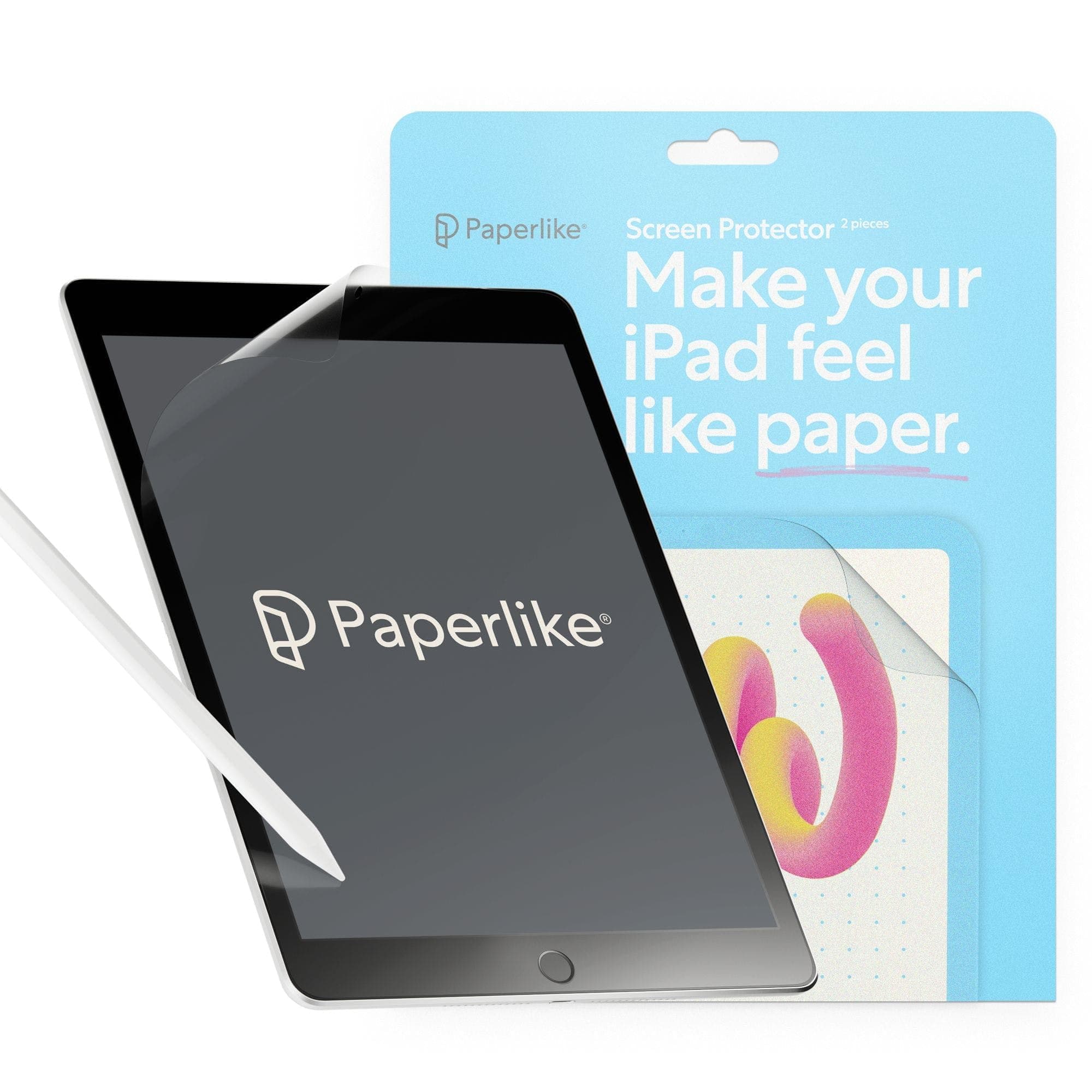 Paperlike® 2.1 Screen Protector (2x) for iPad (9th / 8th / 7th generation) for an authentic paper feel