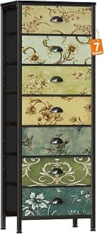 Furnulem 7 Drawer Dresser Retro Style Furniture