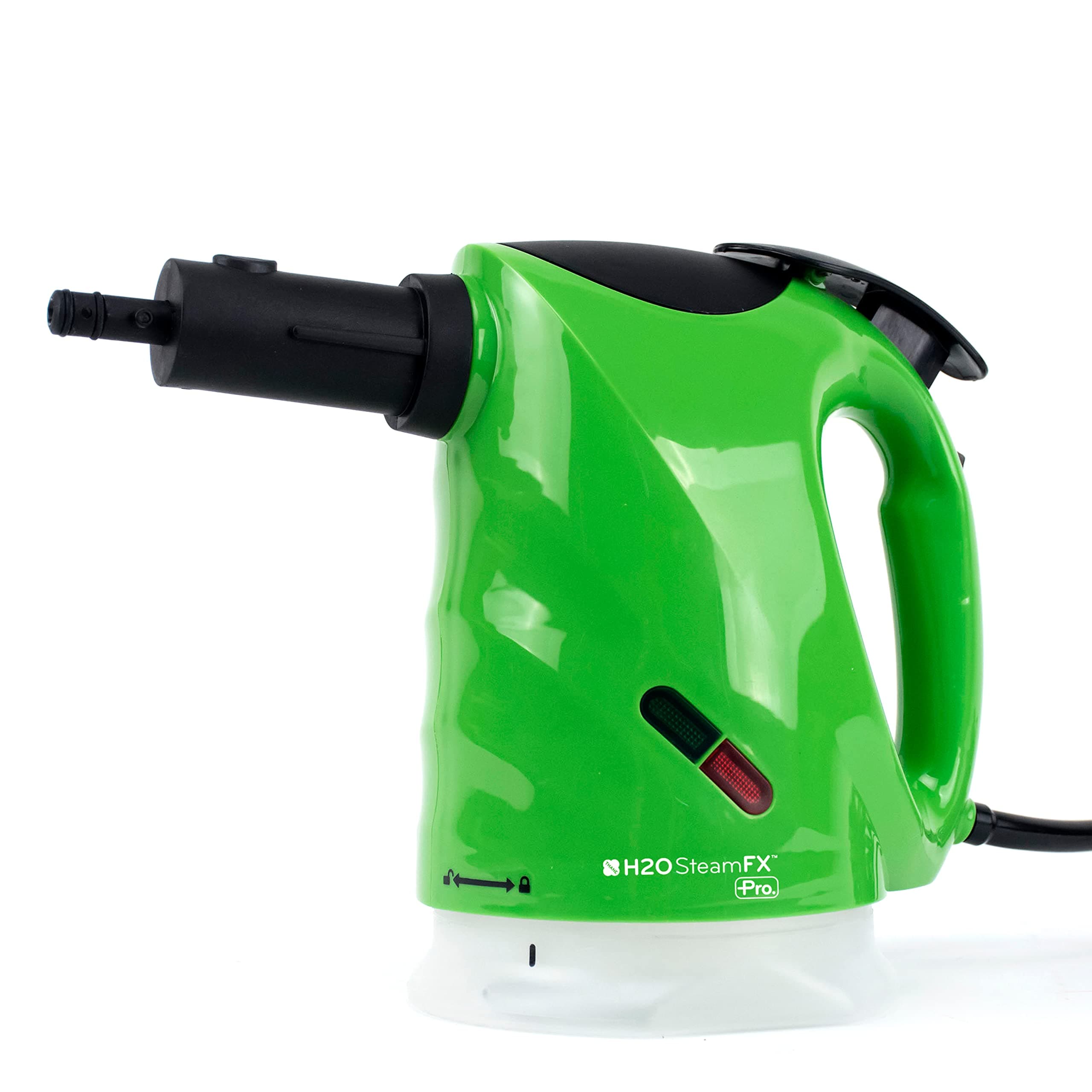 H2O Handheld Cleaner & Mop-Multi Purpose, All-in-One, 1300w for Carpets, Upholstery, Clothes, Floors, Laminate (Kelly Green), Steam FX Pro