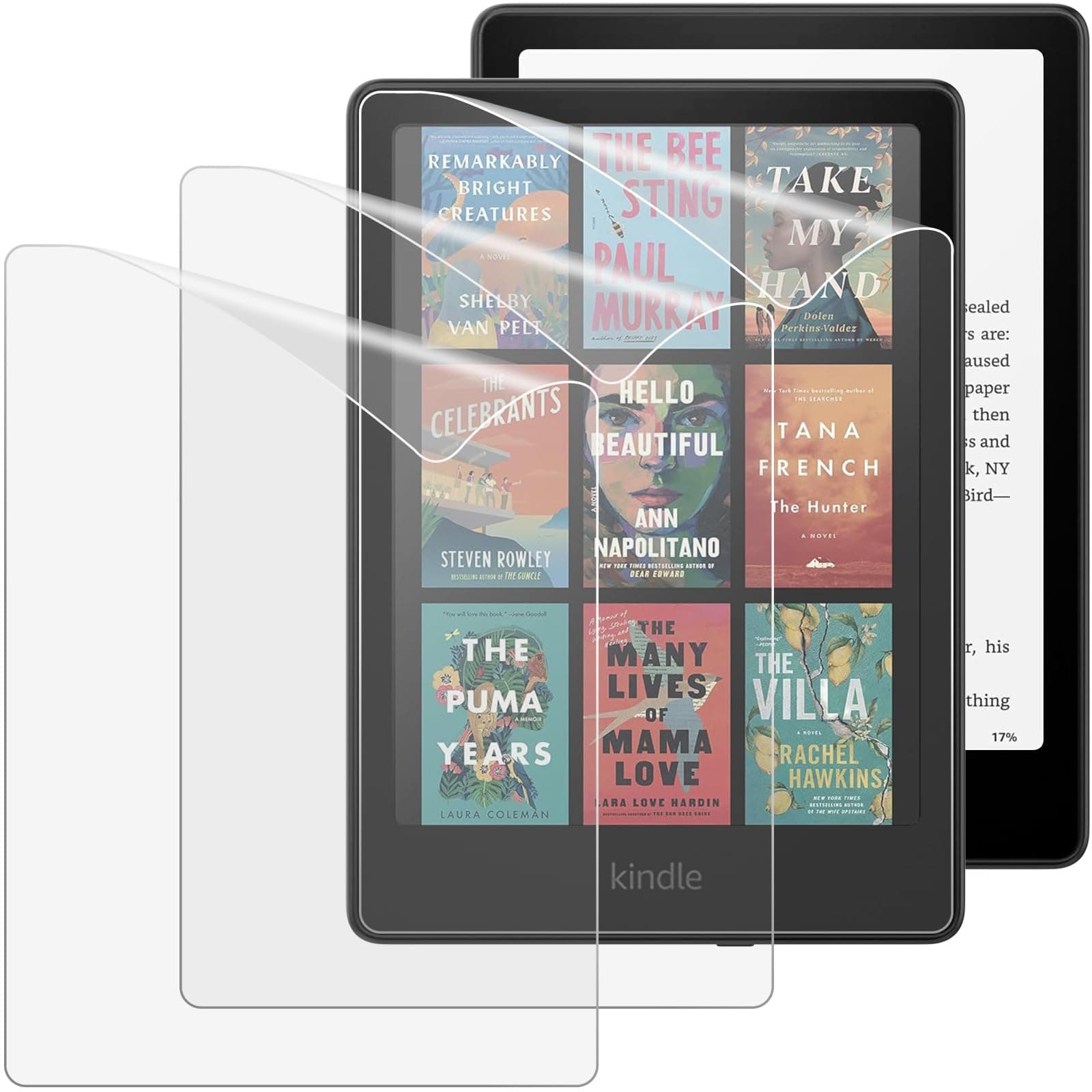 3 Pack Screen Protector for 7" Kindle Paperwhite 12th Generation 2024 and Kindle Colorsoft Signature Edition, Anti-Glare Premium PET Protective Film Full-Coverage Matte Screen Protector