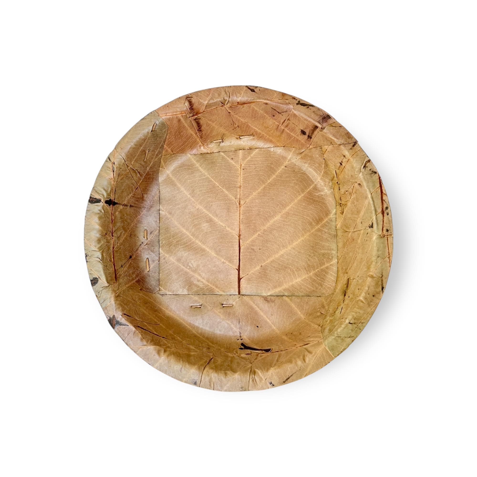 Single Use Sal Leaf Plates (7.5 inch, 25/pack) | Zero Waste, Biodegradable, Backyard Compostable | For Parties, Picnics, BBQ’s, Weddings, Outdoor Festivals
