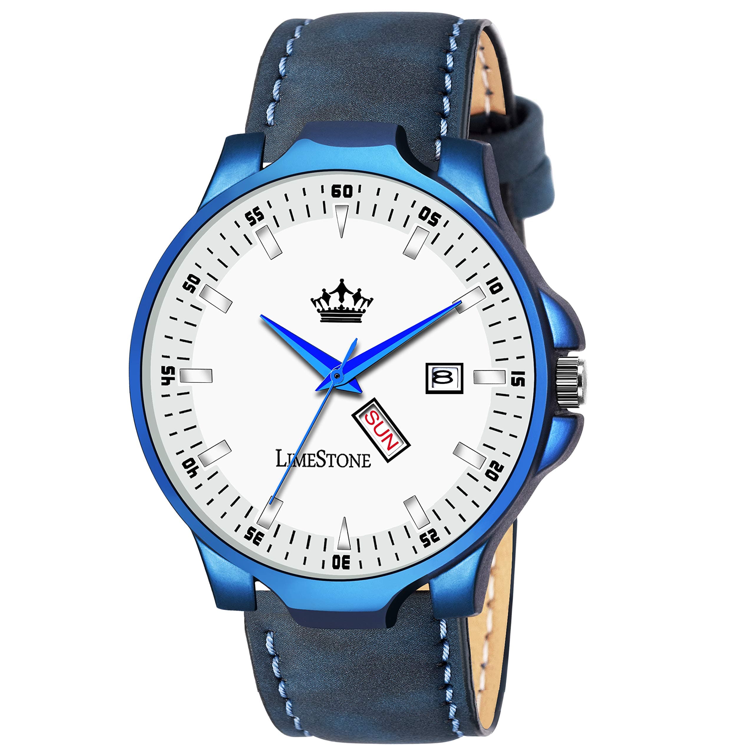 LIMESTONE Day and Date Functioning Analogue White Dial Men's Watch - LS2776