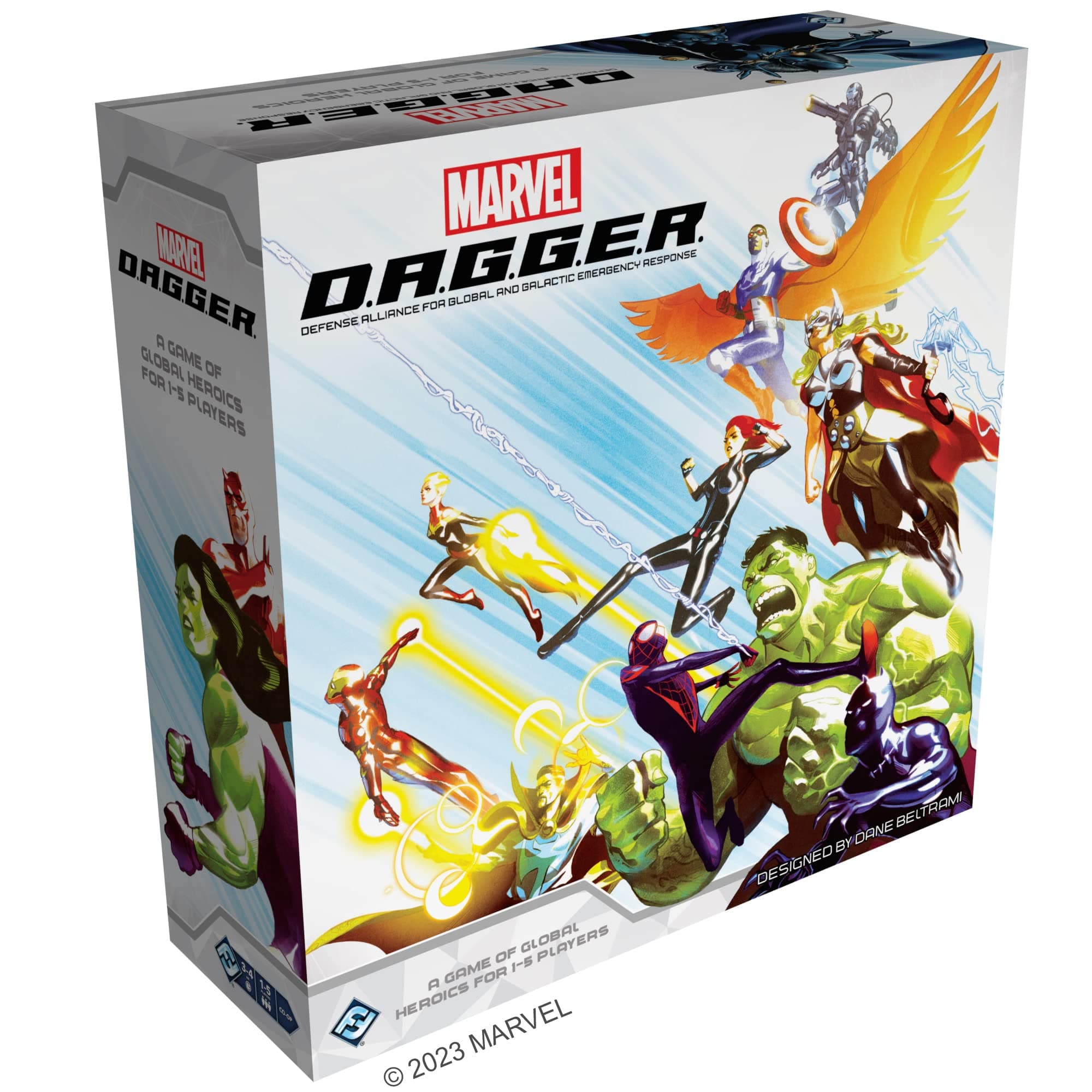 Marvel D.A.G.G.E.R. Board Game - Unite as Iconic Heroes to Save The World, Cooperative Strategy Game for Kids & Adults, Ages 12+, 1-5 Players, 3-4 Hour Playtime