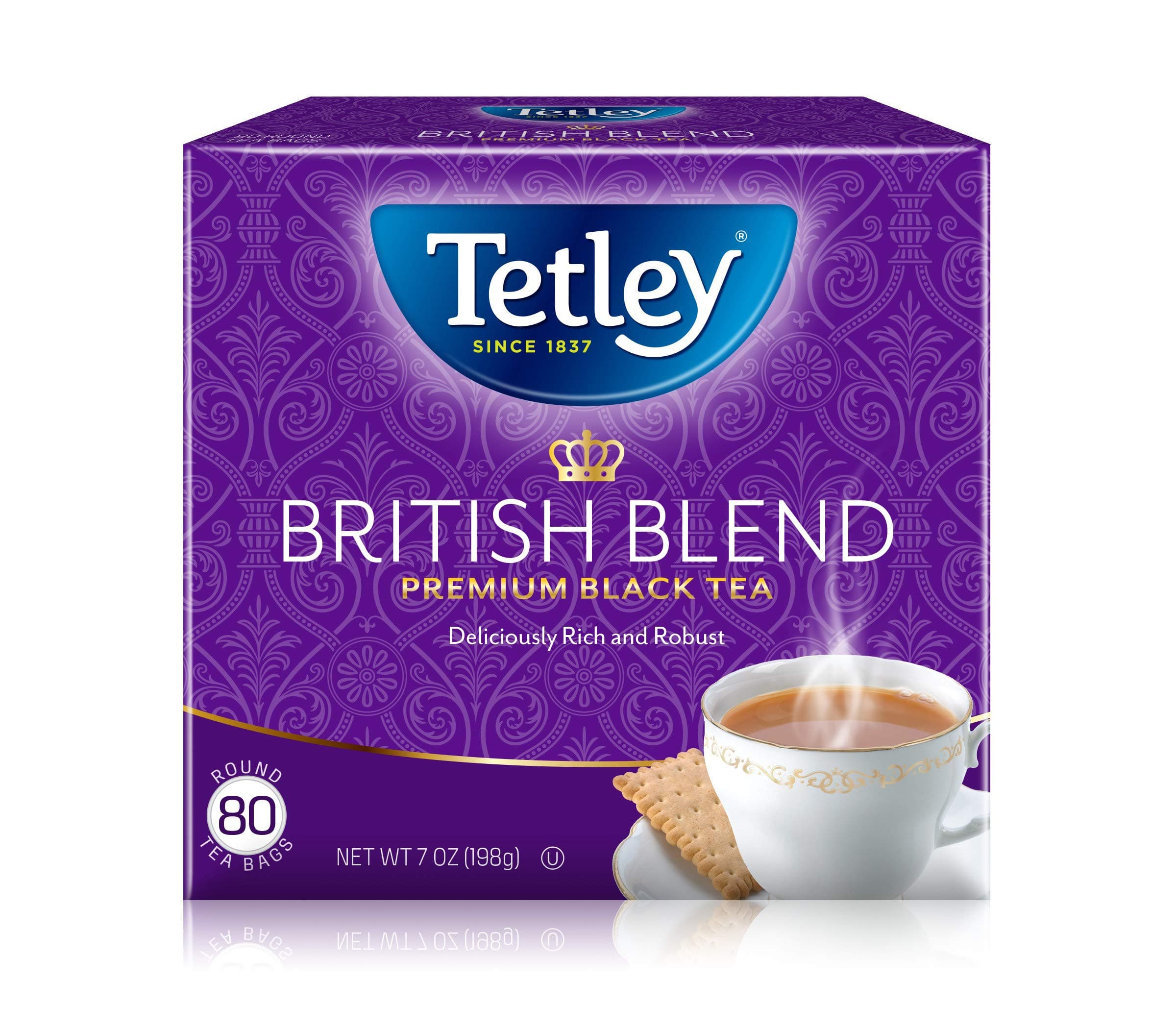 British Blend Premium Black Tea, Regular, 80 Teabags (Pack of 12)