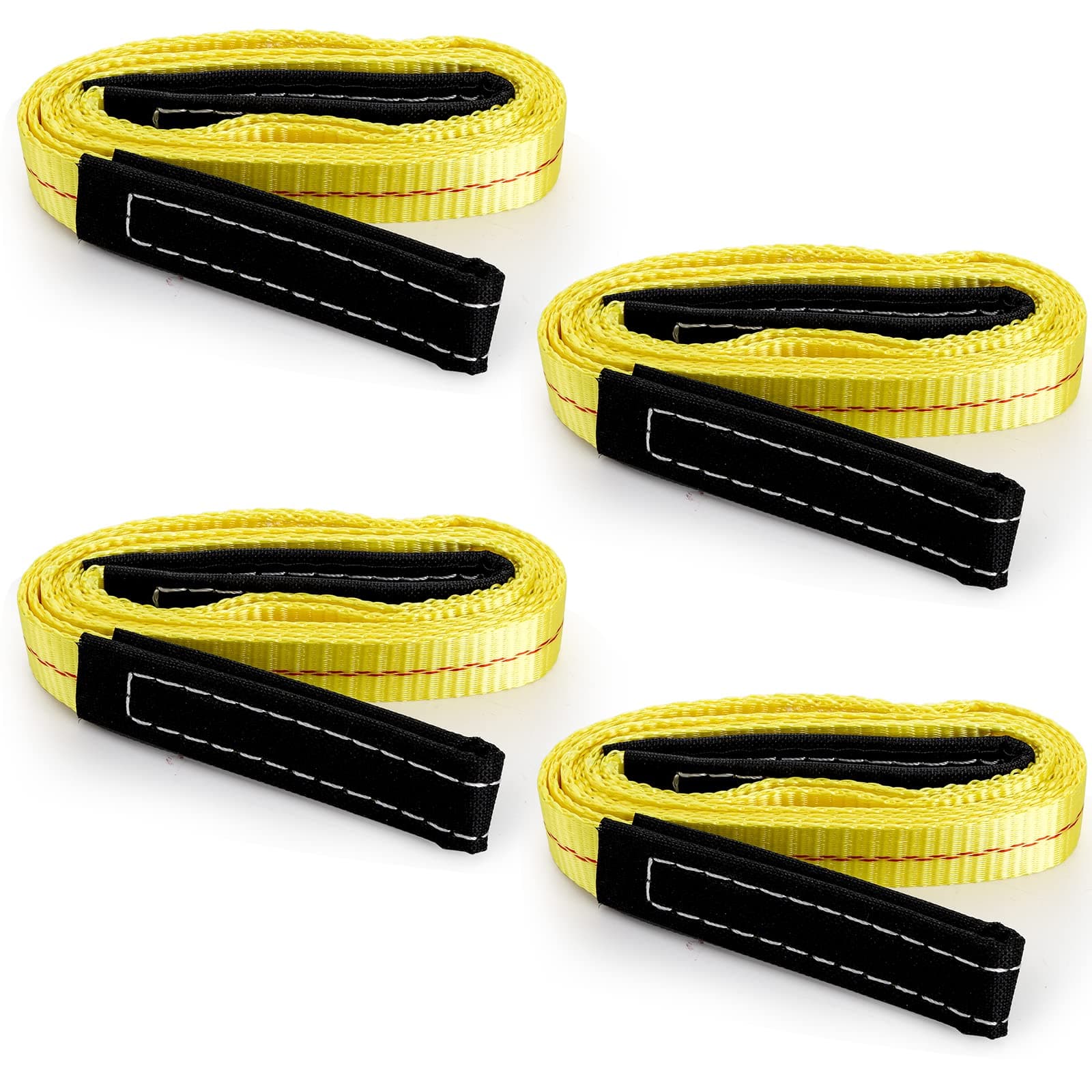 TOPZEA 4 Pack 6'x 1" Lifting Sling Straps