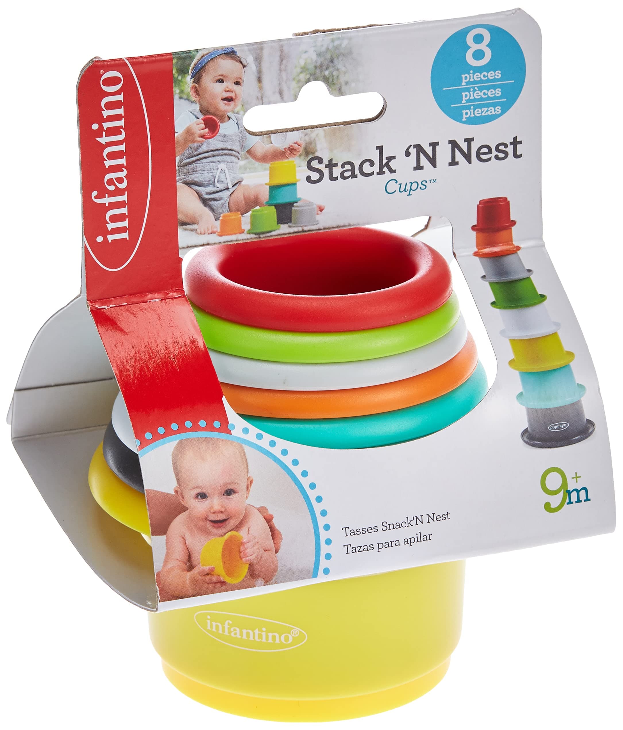 Infantino Stack'N Nest Cups |Baby Activity , Learning & Developing Toys|