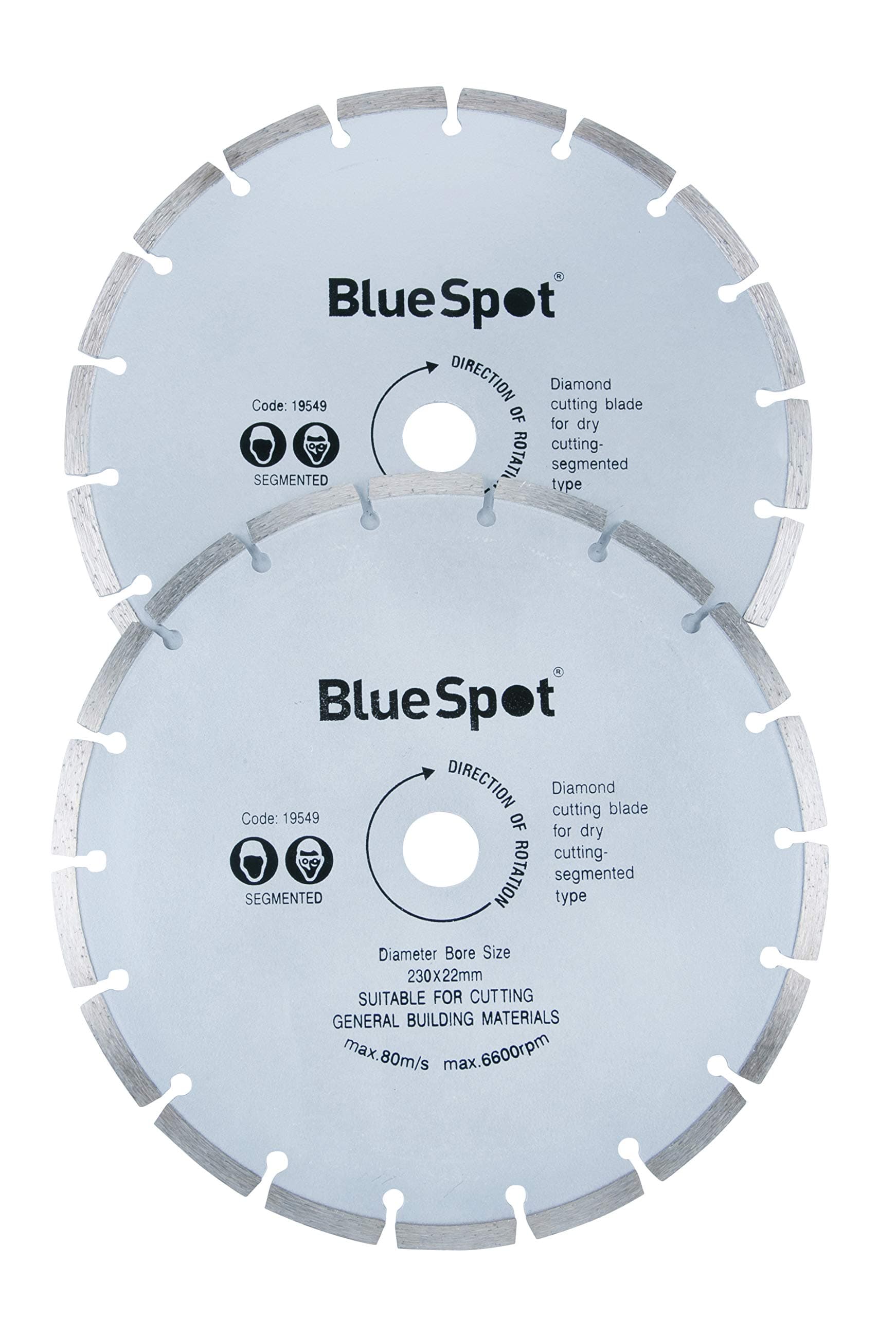 Blue Spot 2 Piece 9 inch Diamond Cutting Disc Set