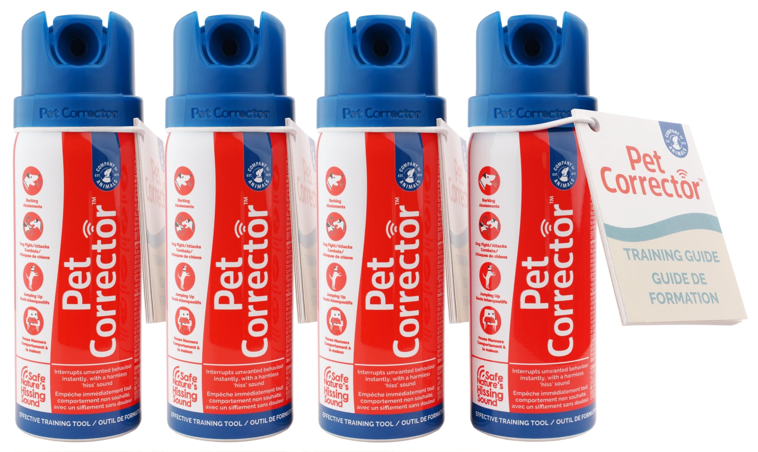 Pet Corrector Dog Trainer 4-Pack - Stops Barking, Jumping Up, Food Stealing, Furniture Deterrent, Dog Fights & Attacks. Help Control Your Pets Unwanted Behaviour. Humane, Safe & Effective, 30ml