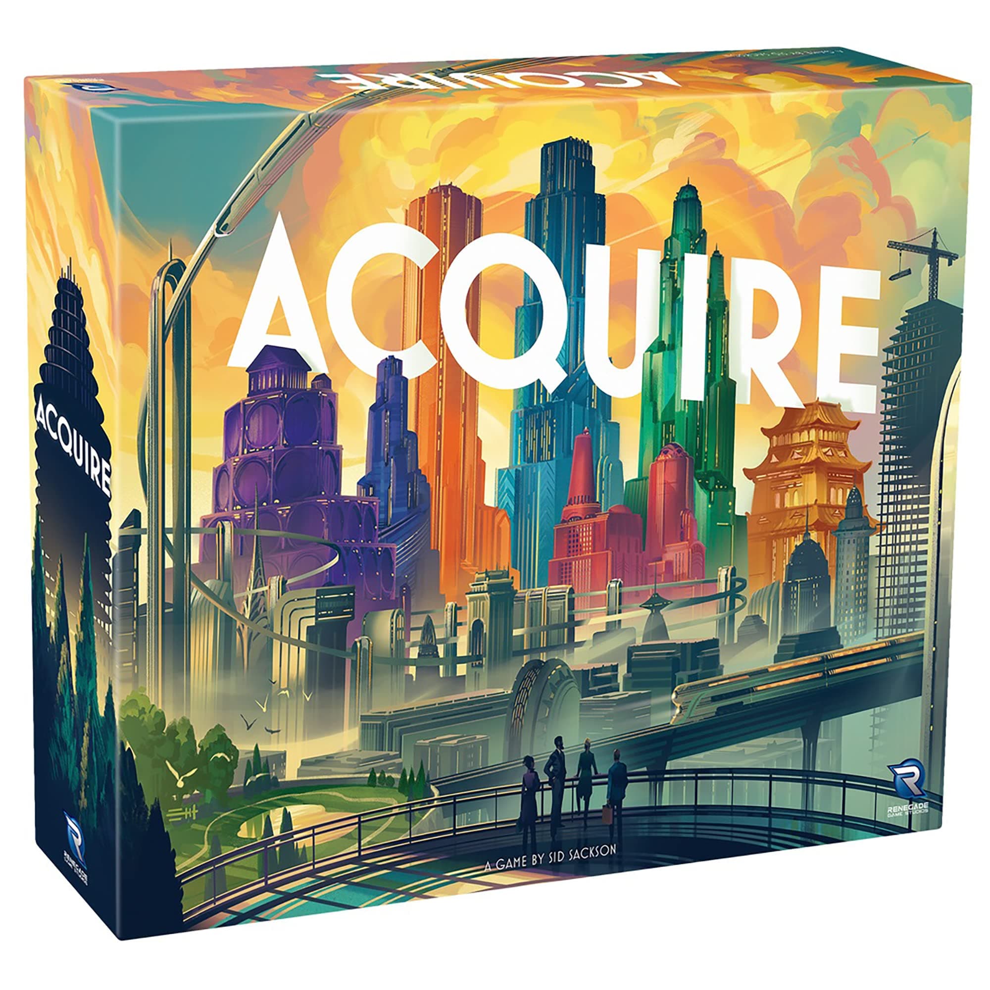 Renegade Game Studios | Acquire | Board Game | Ages 12 Plus | 2-6 Players | 90 Minutes Playing Time
