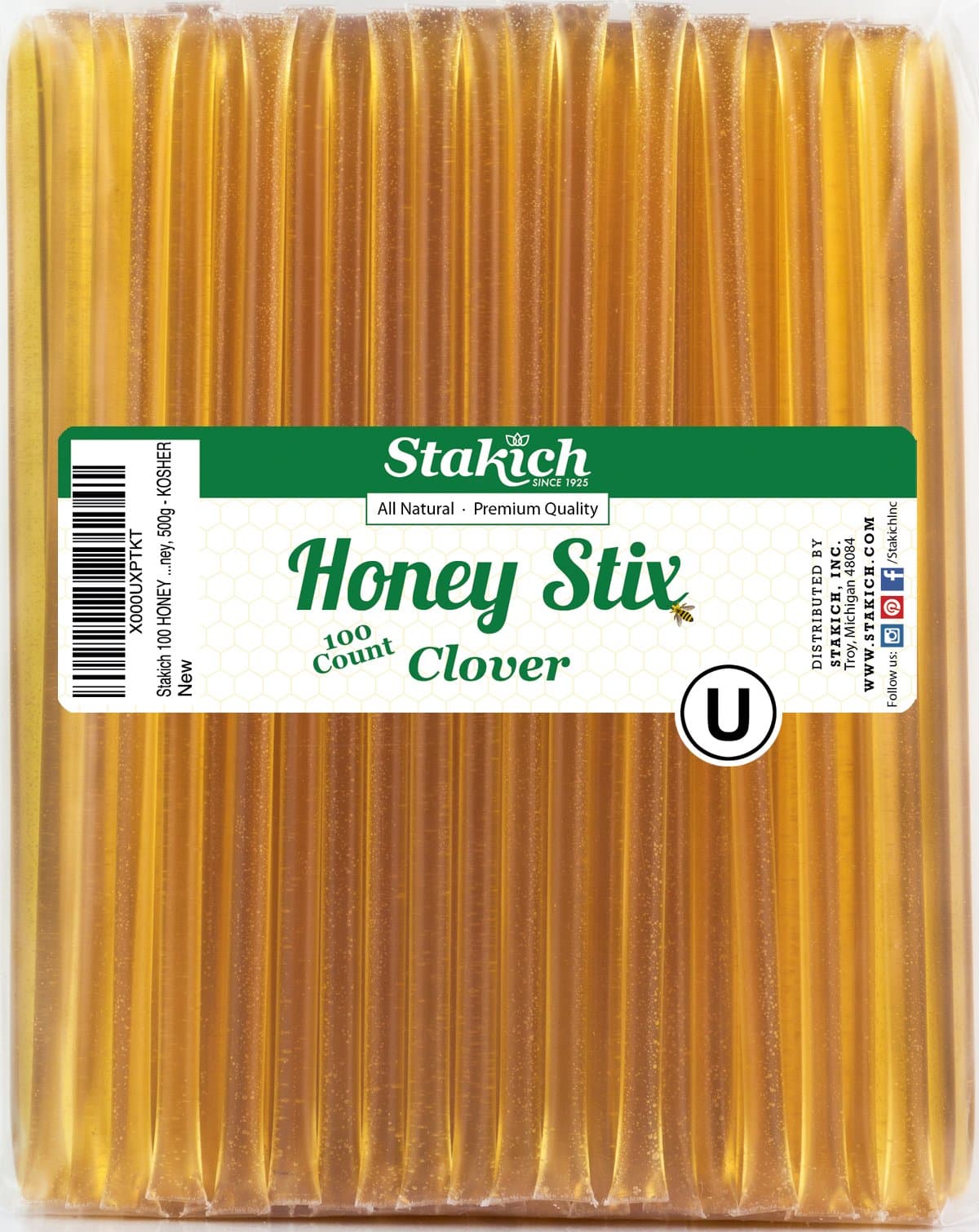 Stakich Clover Honey stix (100 Count)