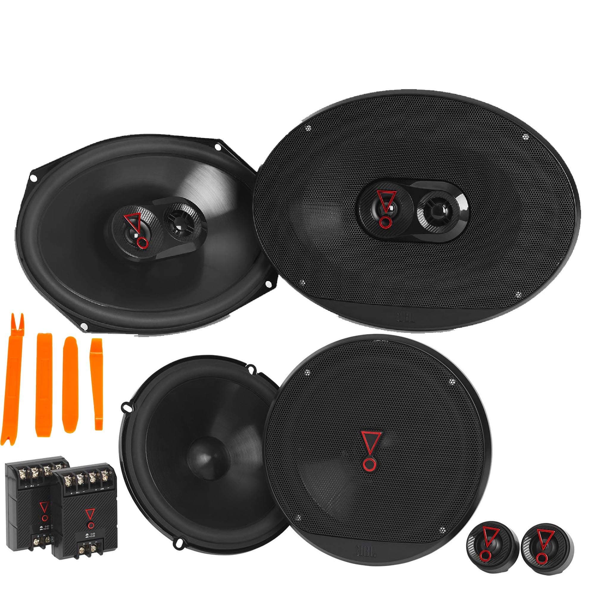 STAGE3 Bundle 1-Pair Stage3 9637AM 6x9 3-Way Speakers + 1-Pair Stage3 607CAM 6.5" 2-Way Component