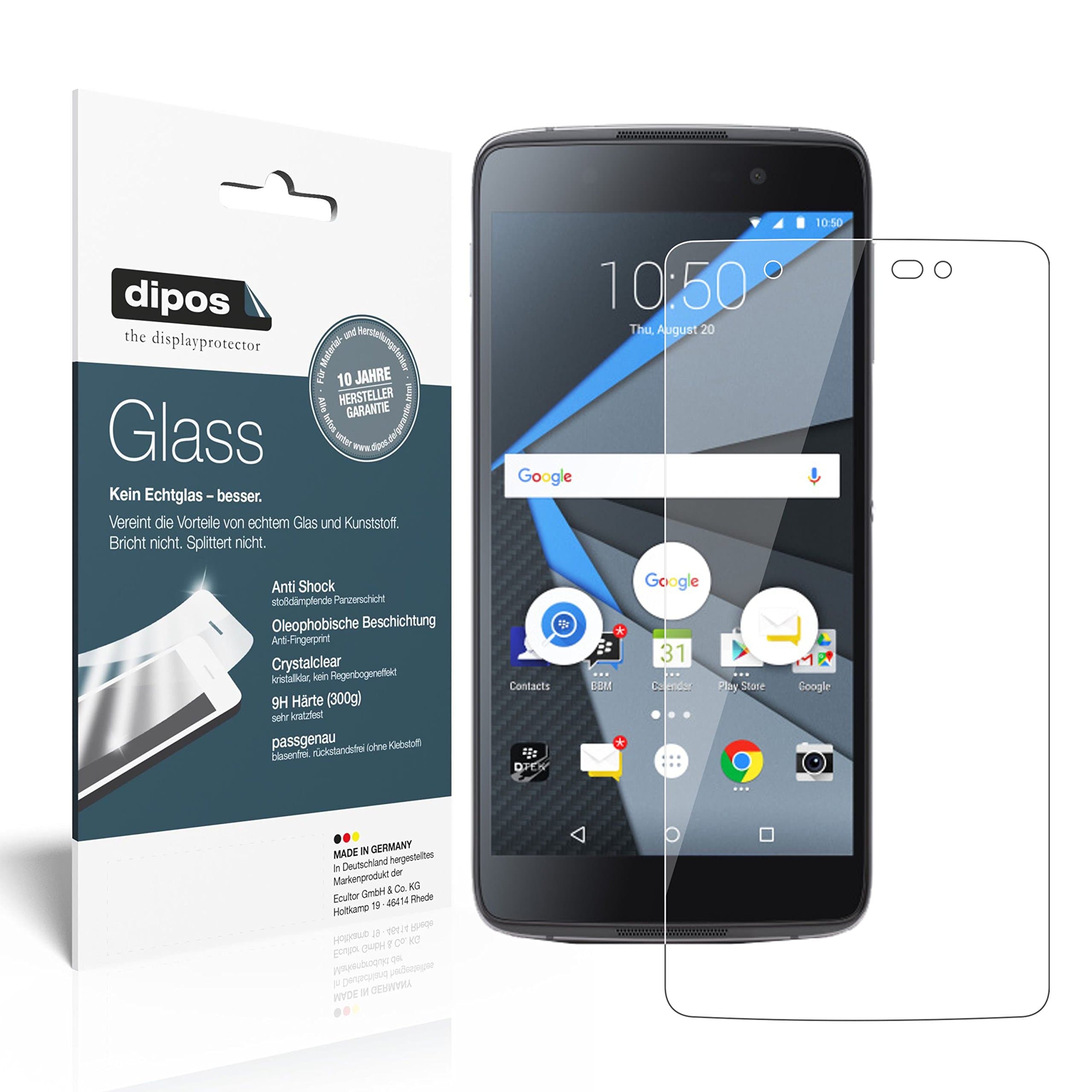 Ecultor I 2x Screen Protector compatible with Blackberry DTEK50 Flexible Glass 9H Display Protection