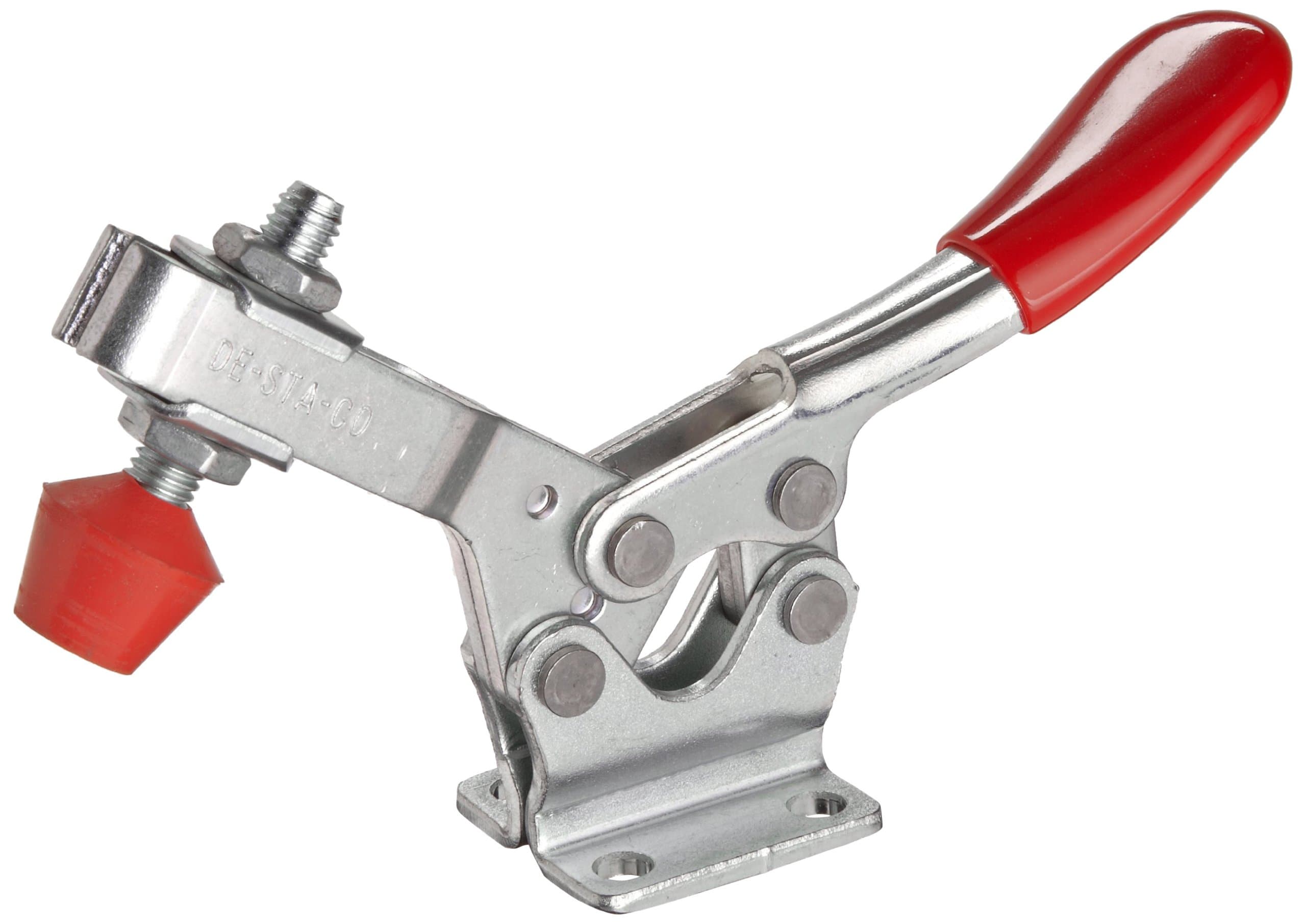 DE STA CO 225-U Horizontal Handle Hold Down Action Clamp with U-Shaped Bar and Flanged Base